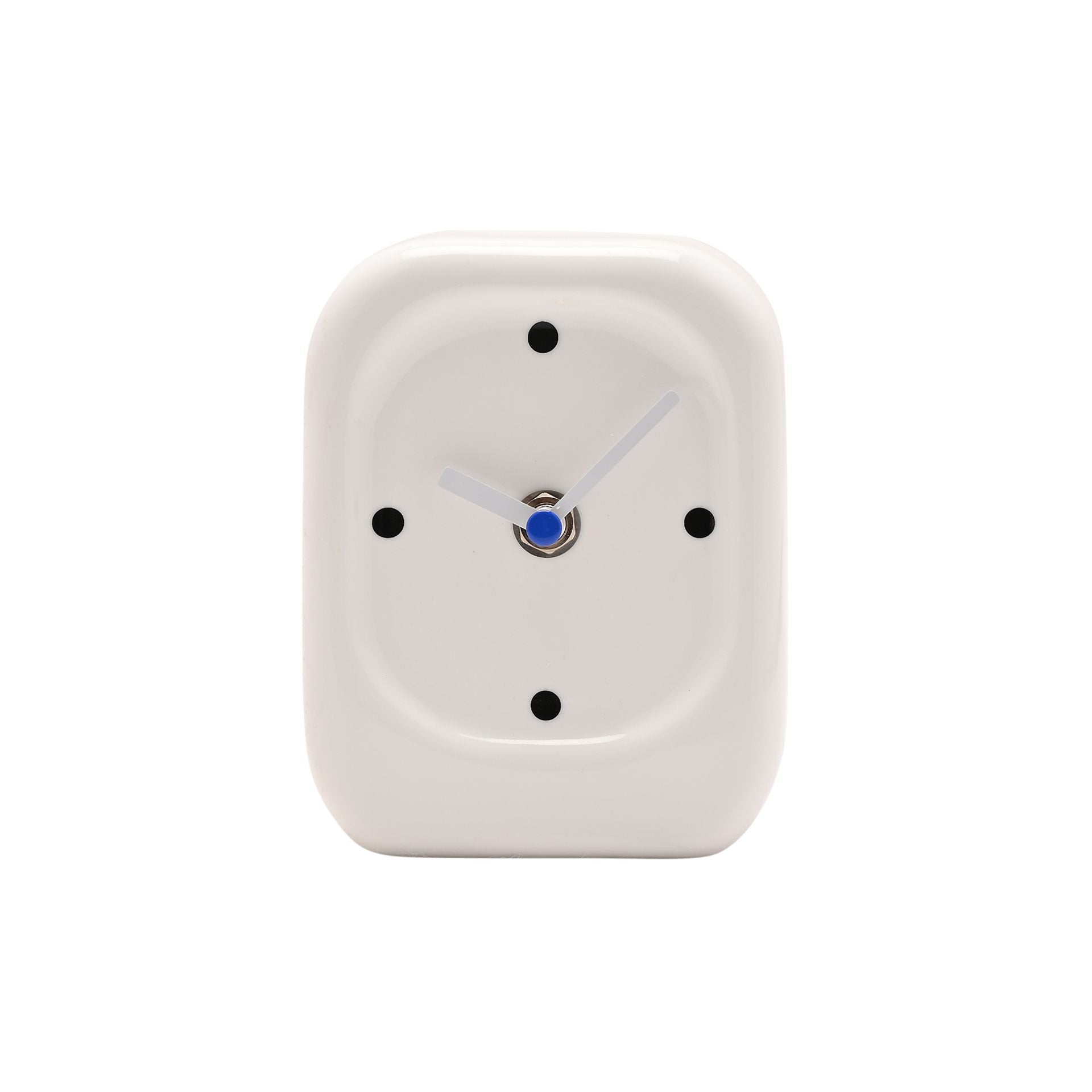 Interval Porcelain Desk Clock - White