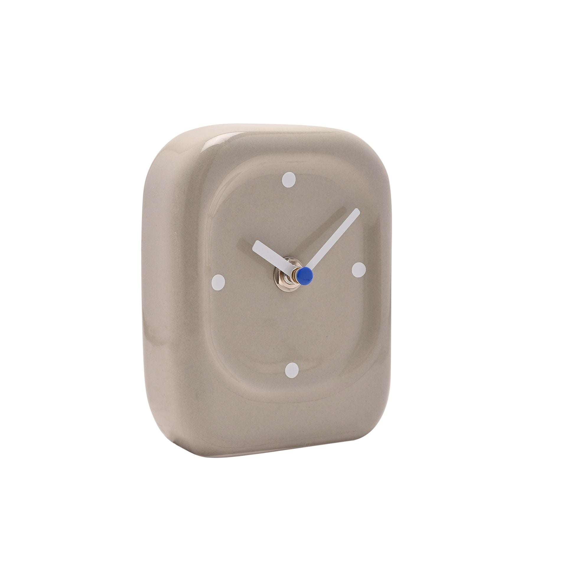 Interval Porcelain Desk Clock - Taupe