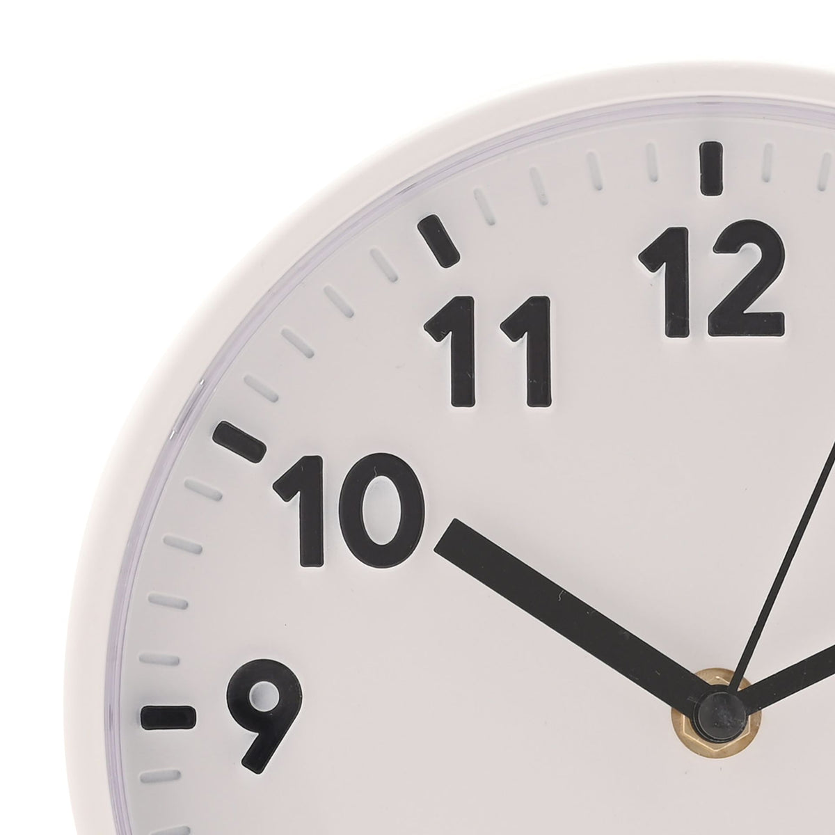 Hometime  Wall Clock With 3D Numbers 20cm - White