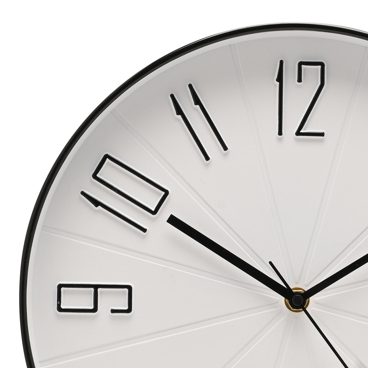 Hometime  Wall Clock With 3D Numbers 30cm