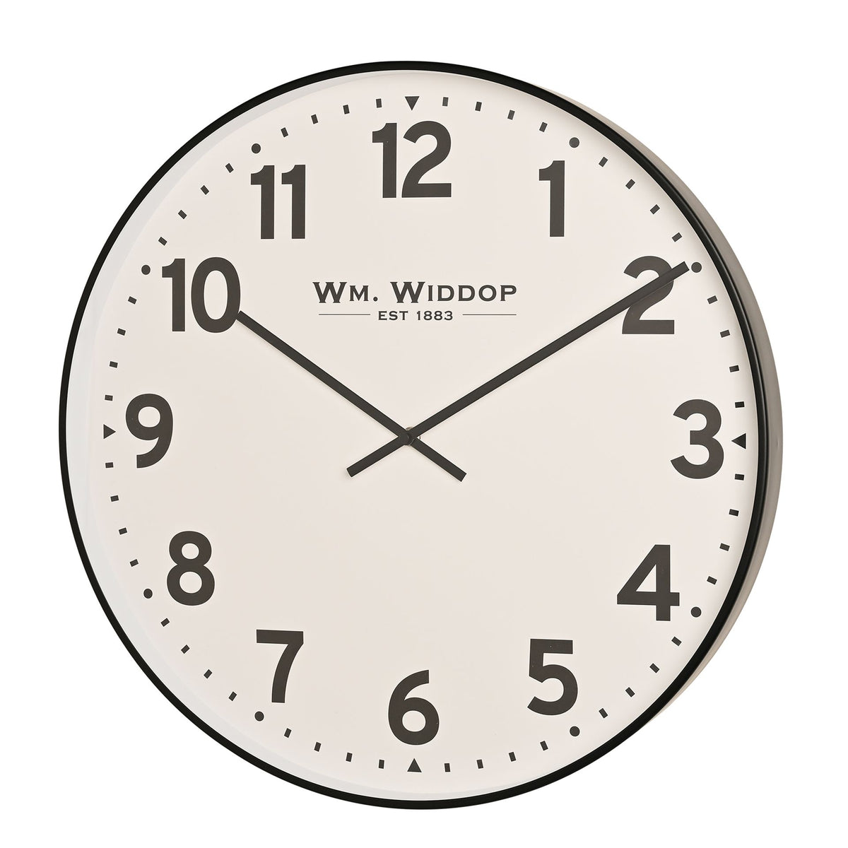 Wm. Widdop Metal Wall Clock