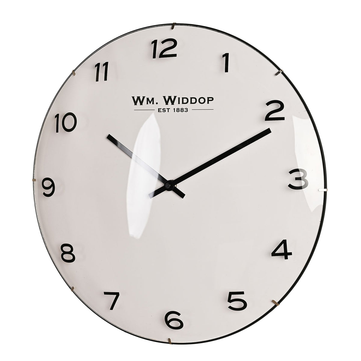 Wm. Widdop Domed Glass Wall Clock