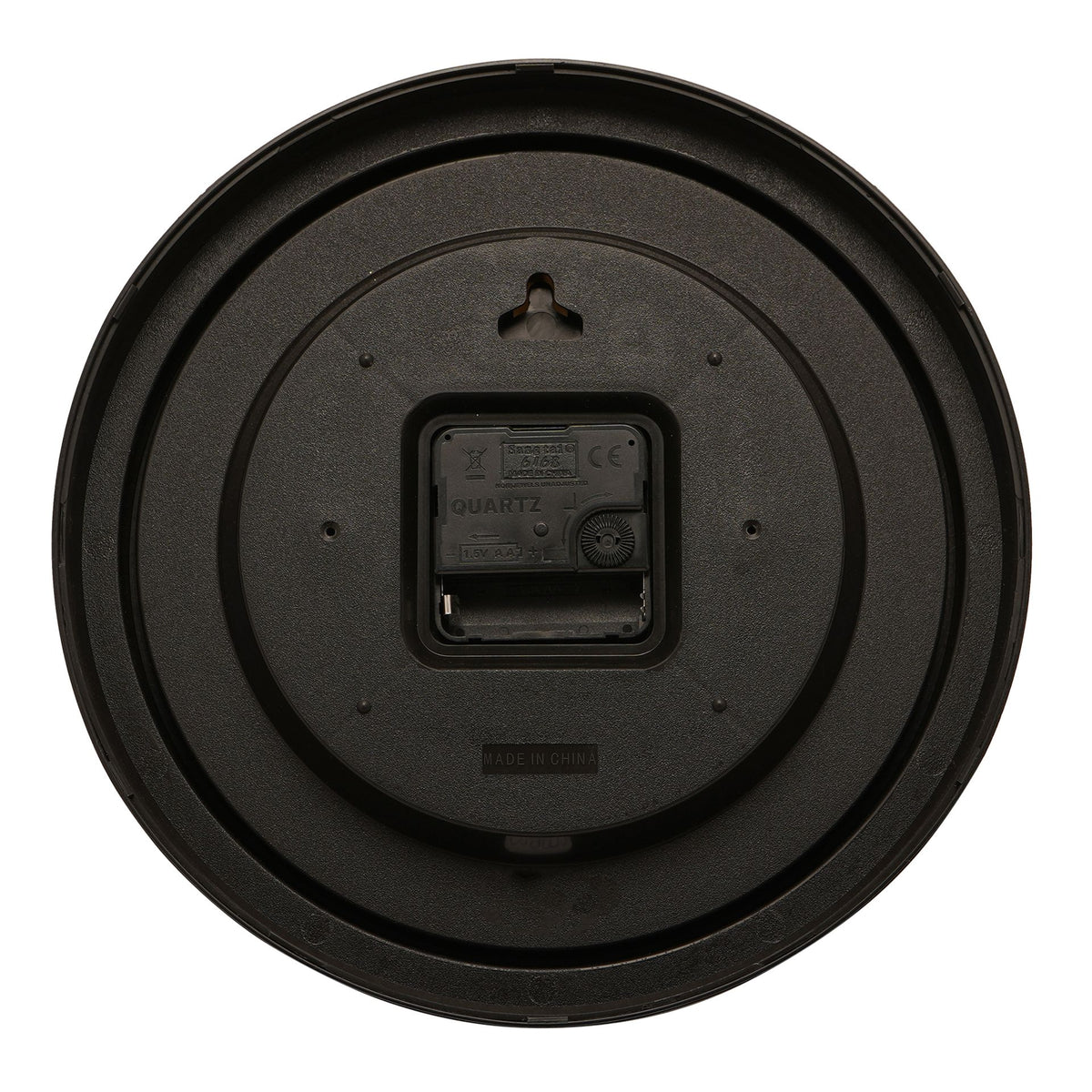 Hometime Modern Wall Clock - Black 25cm