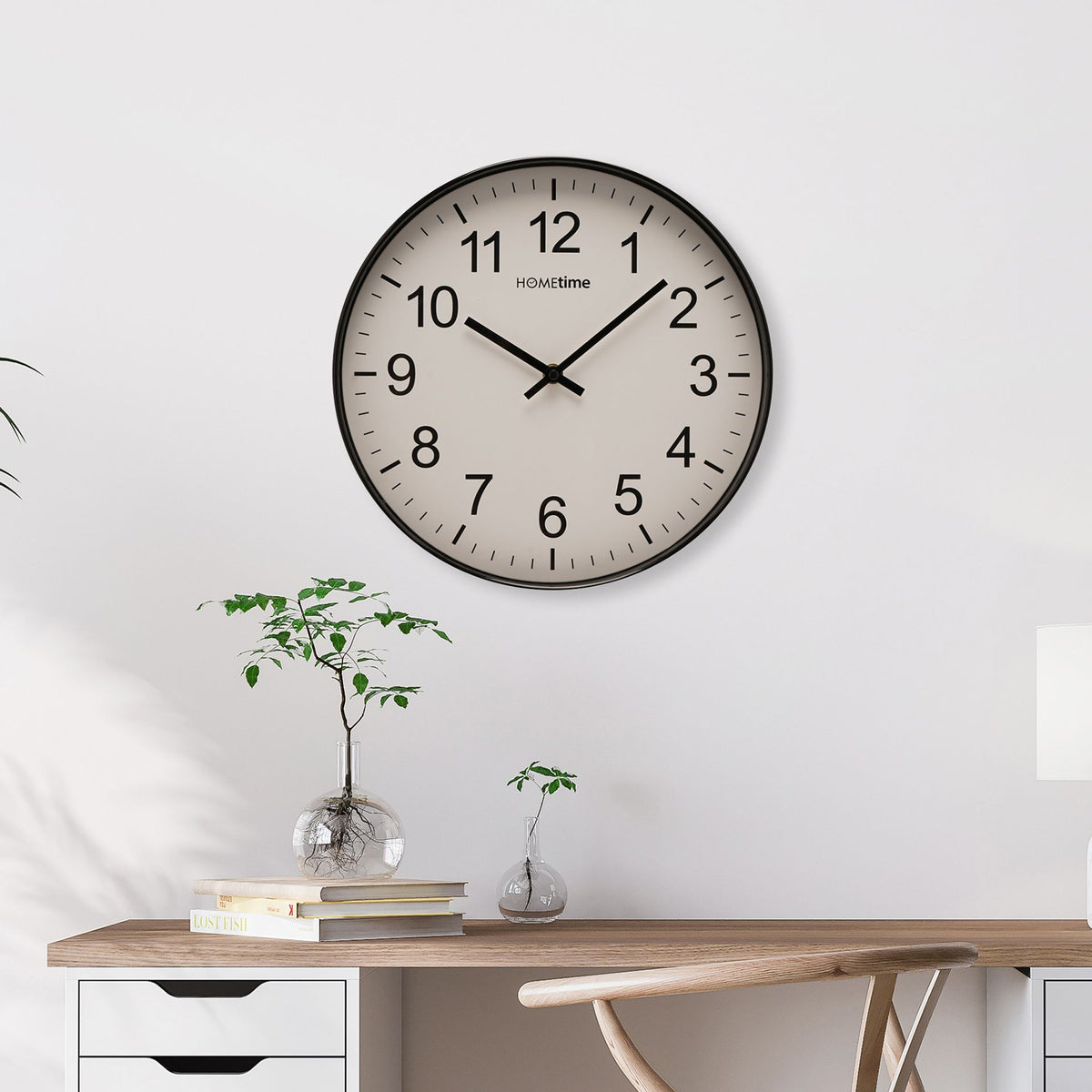 Hometime Wall Clock 50cm - Black