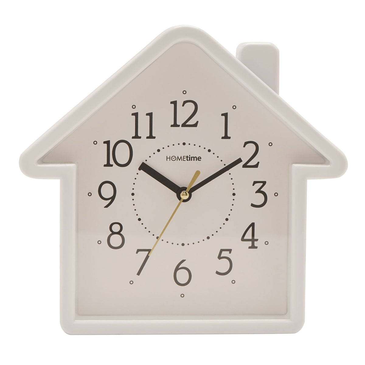 Hometime House Shaped Wall Clock 20.5cm - White