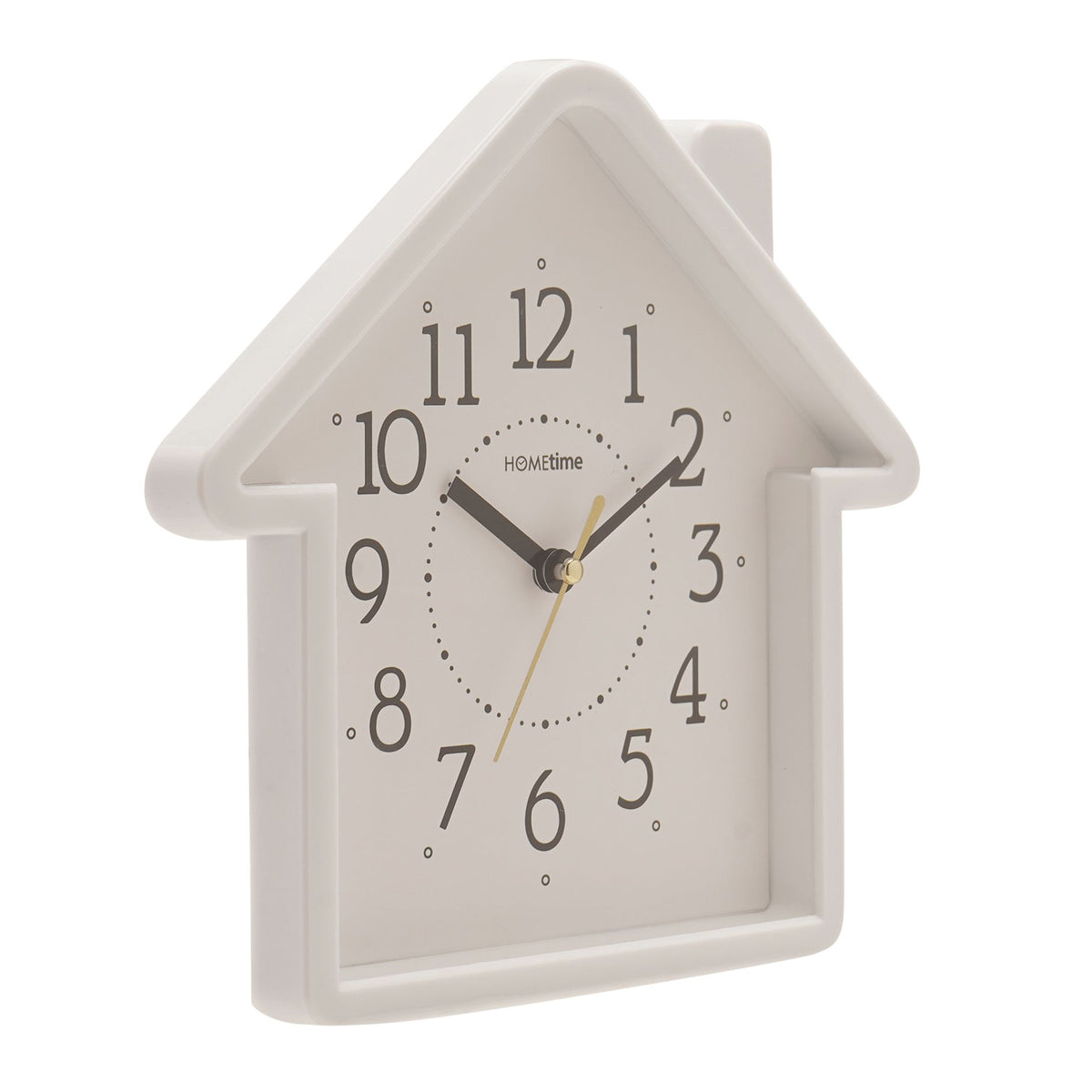 Hometime House Shaped Wall Clock 20.5cm - White
