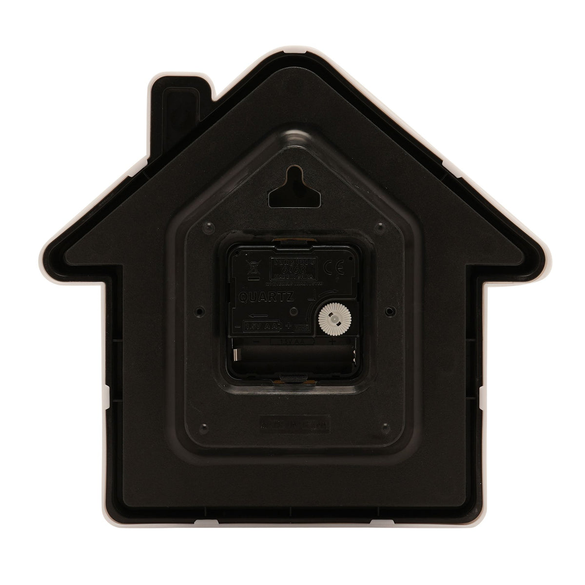 Hometime House Shaped Wall Clock 20.5cm - White