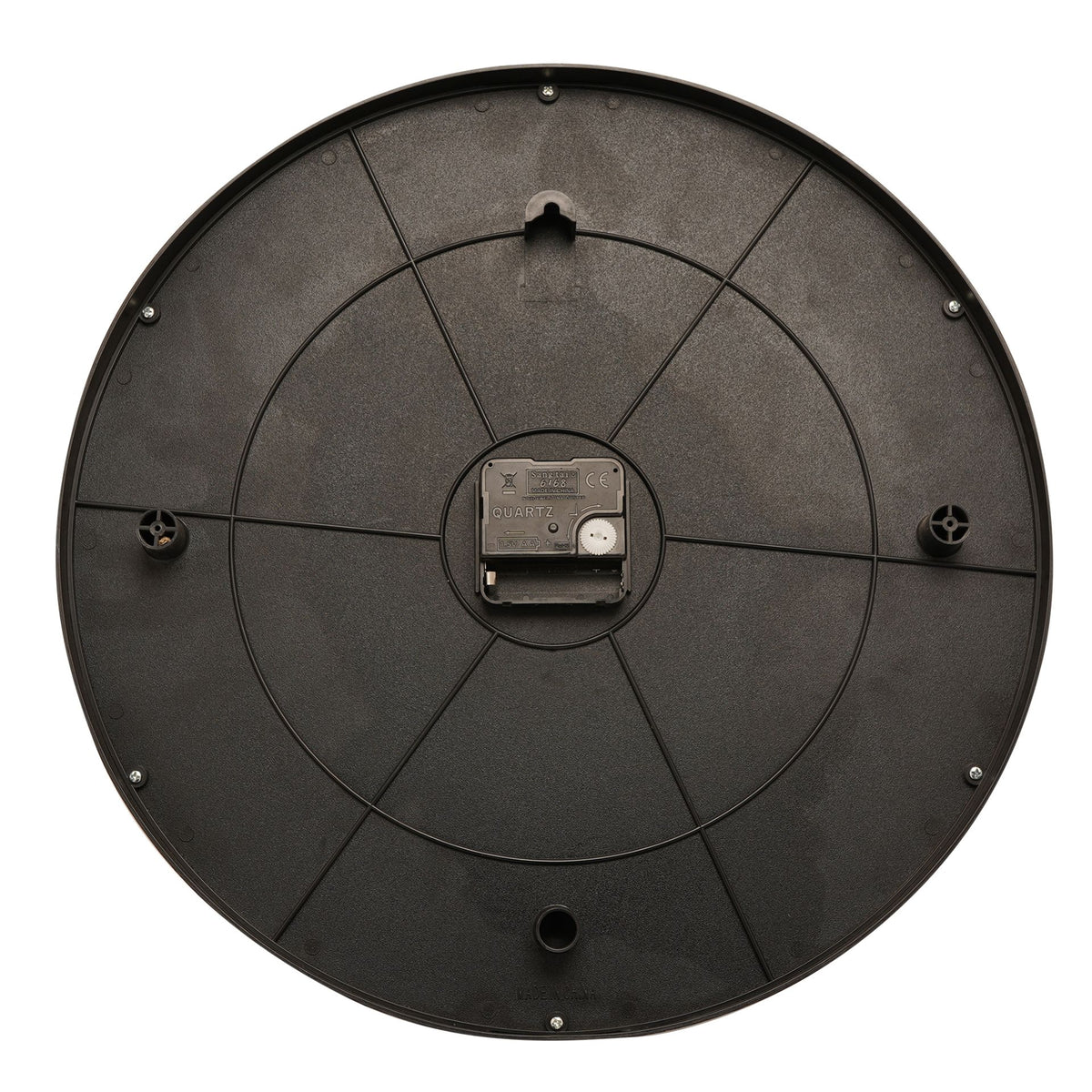 Hometime Roman Numeral Mirror Wall Clock 38cm - Black