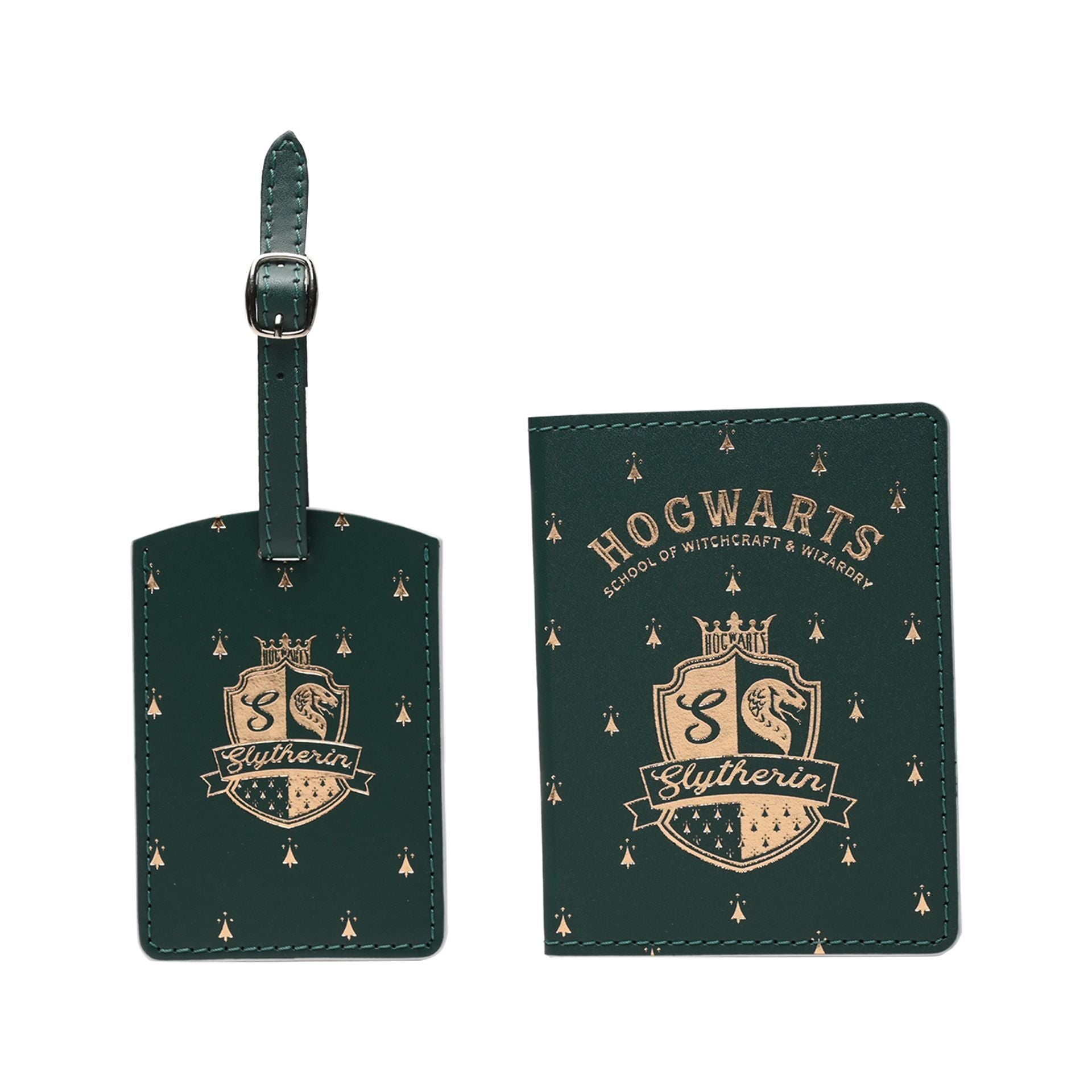 Warner Bros Harry Potter Alumni Passport Holder & Luggage Tag - Slytherin