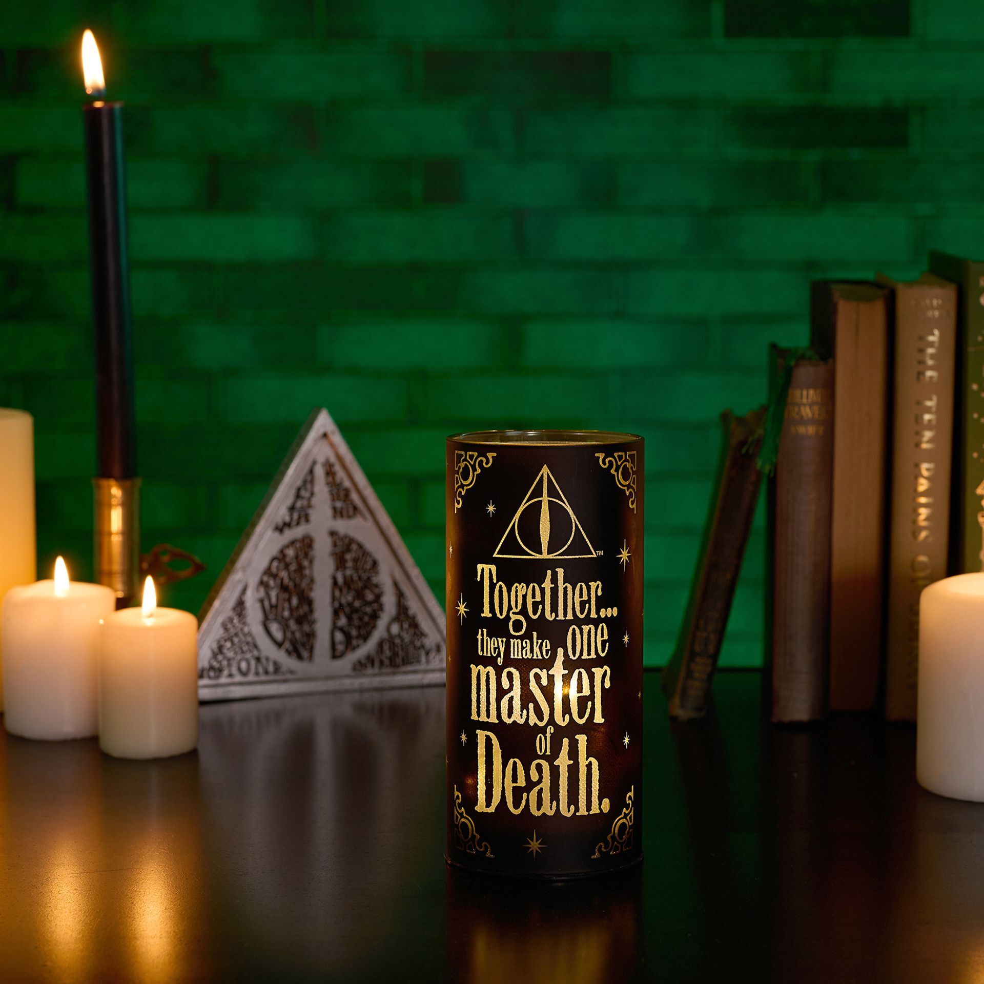 Warner Bros Harry Potter Dark Arts Light Up Tube - Deathly Hallows