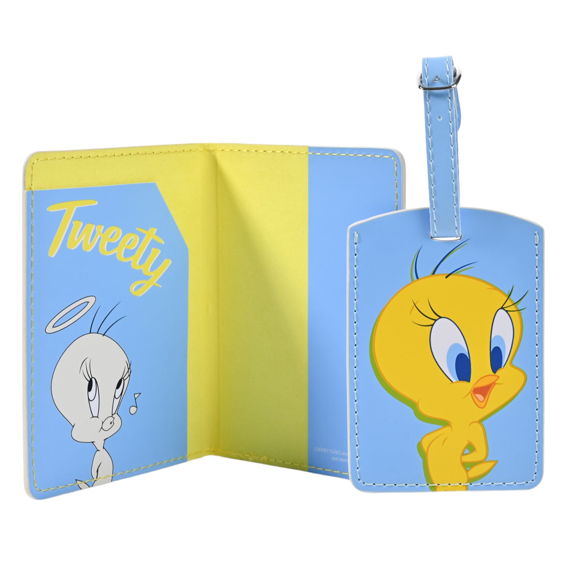 Warner Bros Looney Tunes Tweetie Pie Passport & Luggage Tag