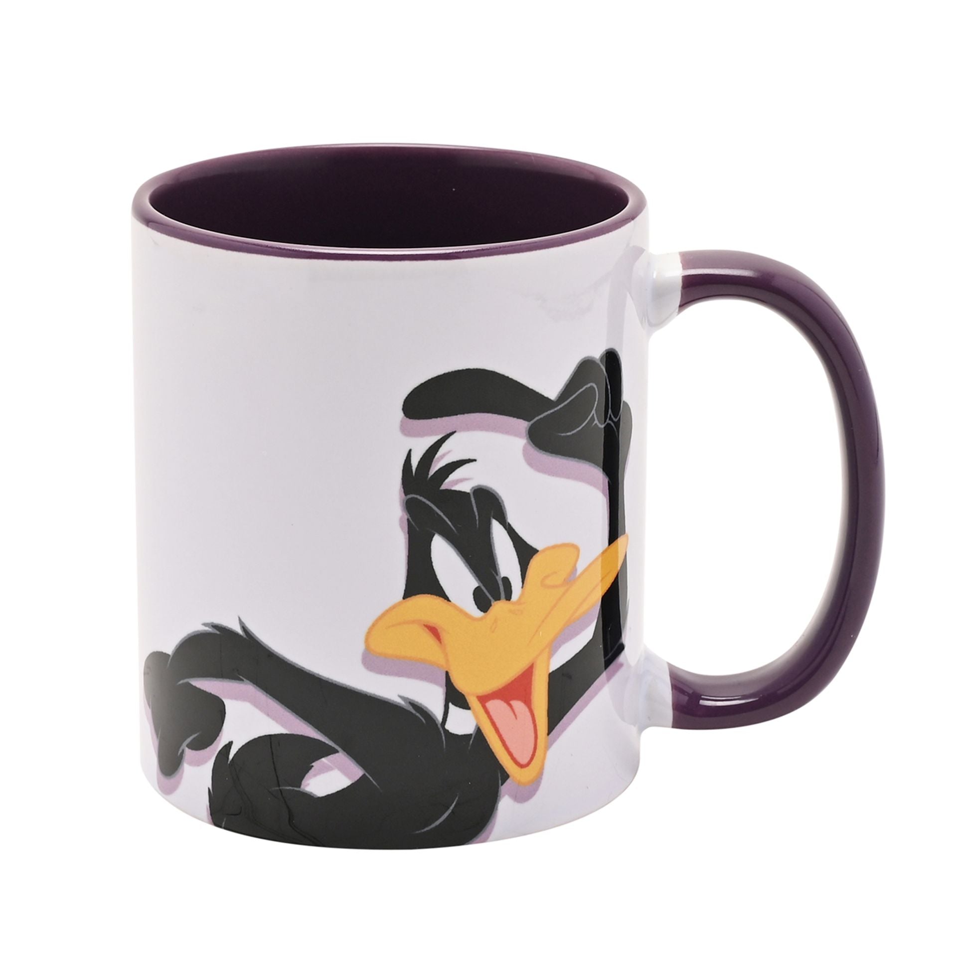 Warner Bros Looney Tunes Daffy Duck Purple Inside Mug - 11oz