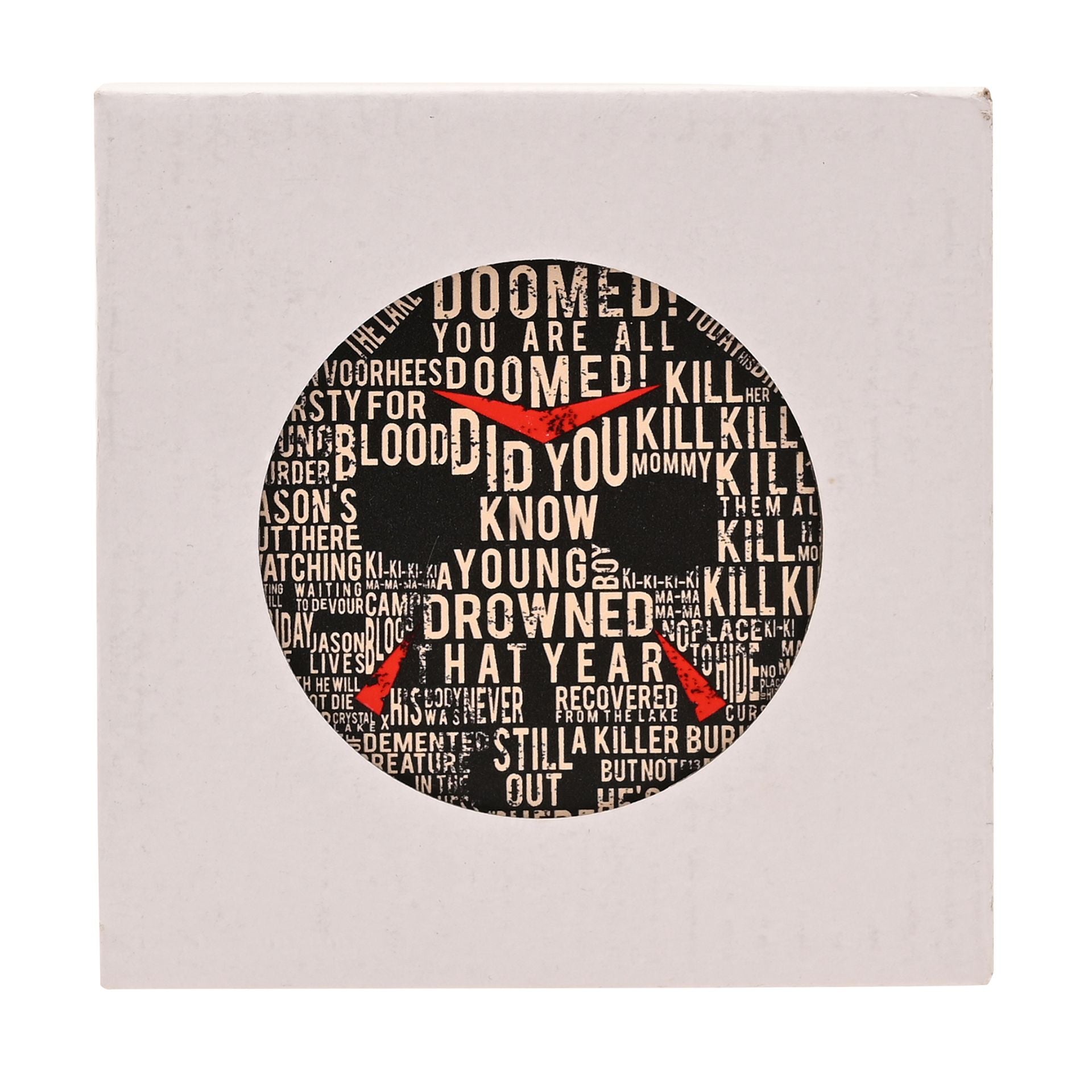 Warner Bros Friday 13th Square Coaster - Jason Mask