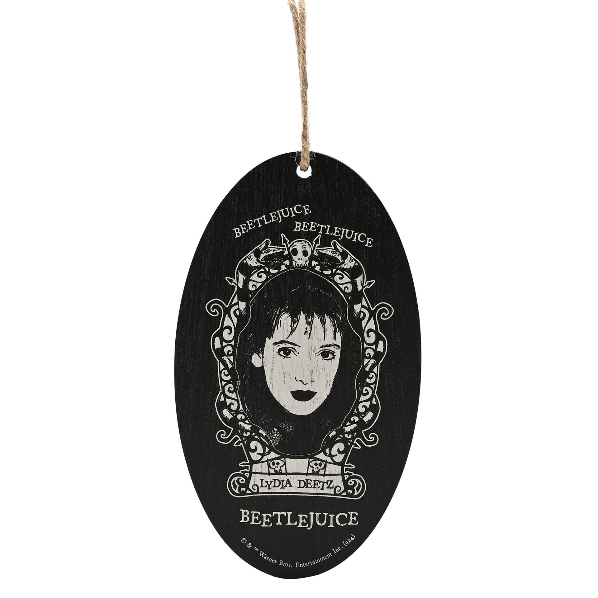 Warner Bros Beetlejuice Oval Hanging Decoration - Lydia