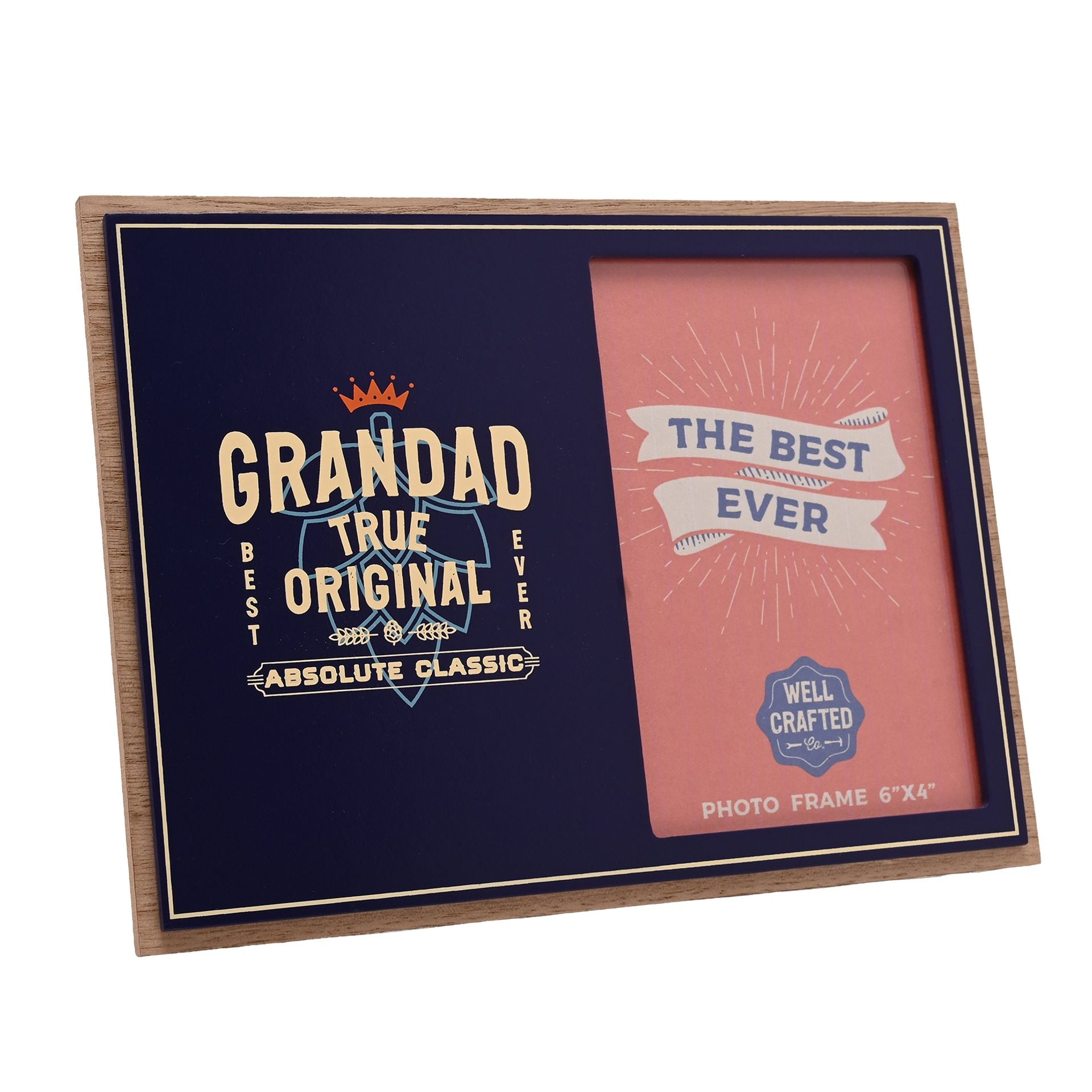 Well Crafted Photo Frame 4" x 6" - Grandad True Original