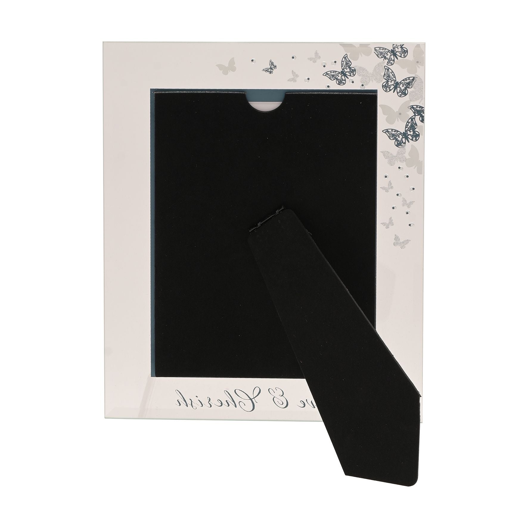 Always & Forever Glass Frame Butterflies 5" x 7"