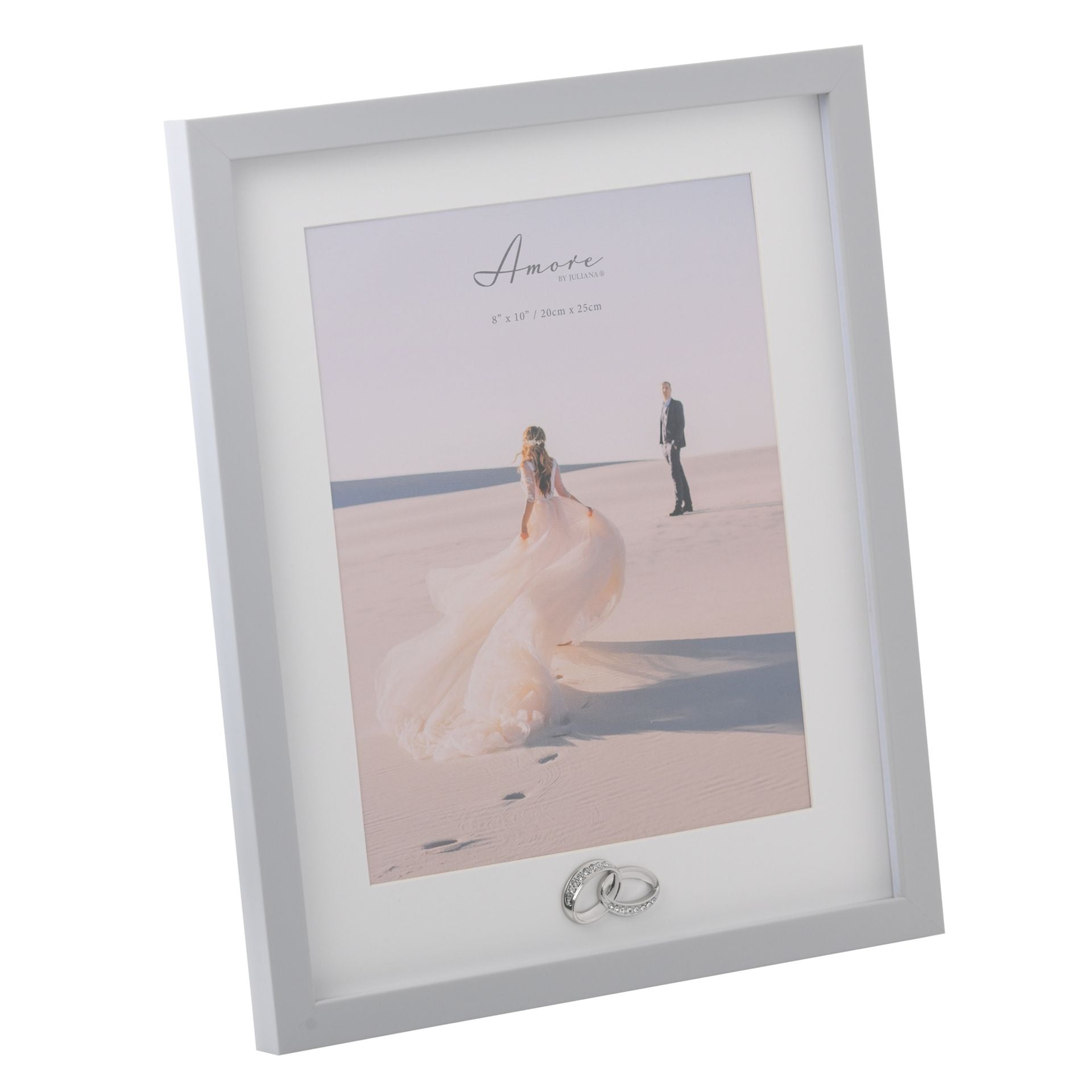 Amore Photo Frame with Rings Icon - 8" x 10"