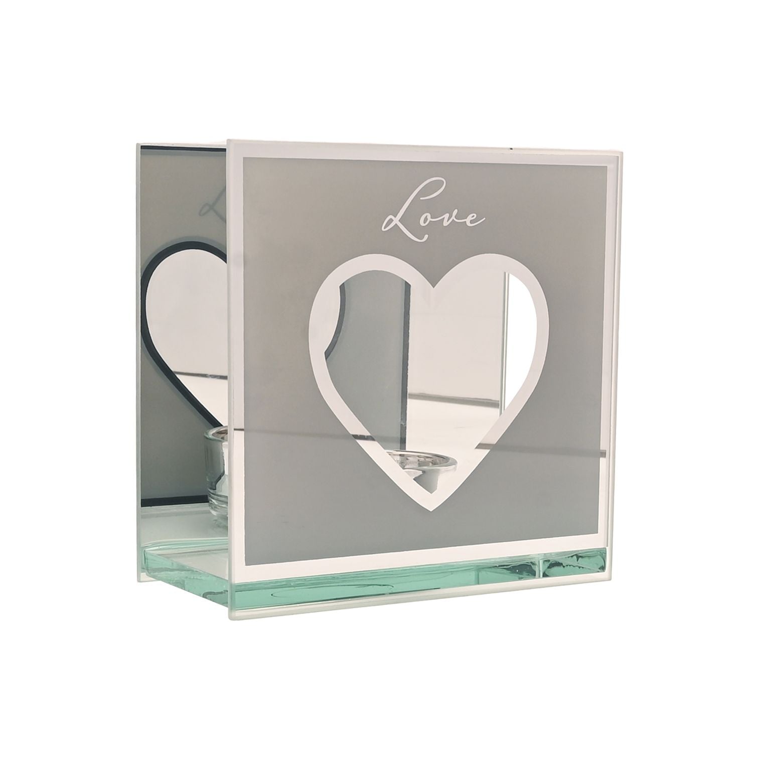 Amore Mirror Border Tea Light Holder 