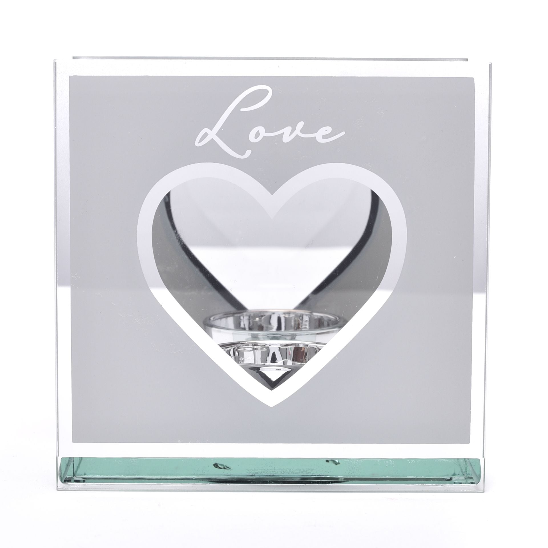 Amore Mirror Border Tea Light Holder "Love"
