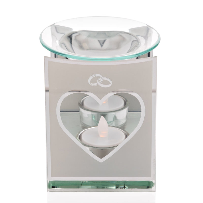 Amore Mirror Border Wax Melt / Oil Burner with Rings Icon