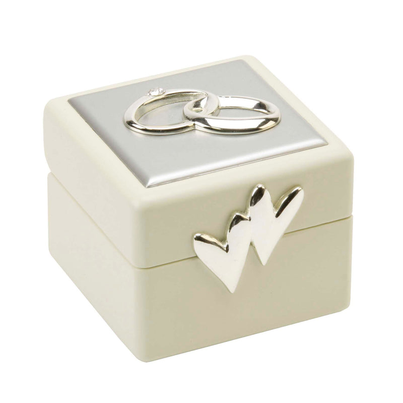 Amore Wedding Ring Box with Icons & Crystals