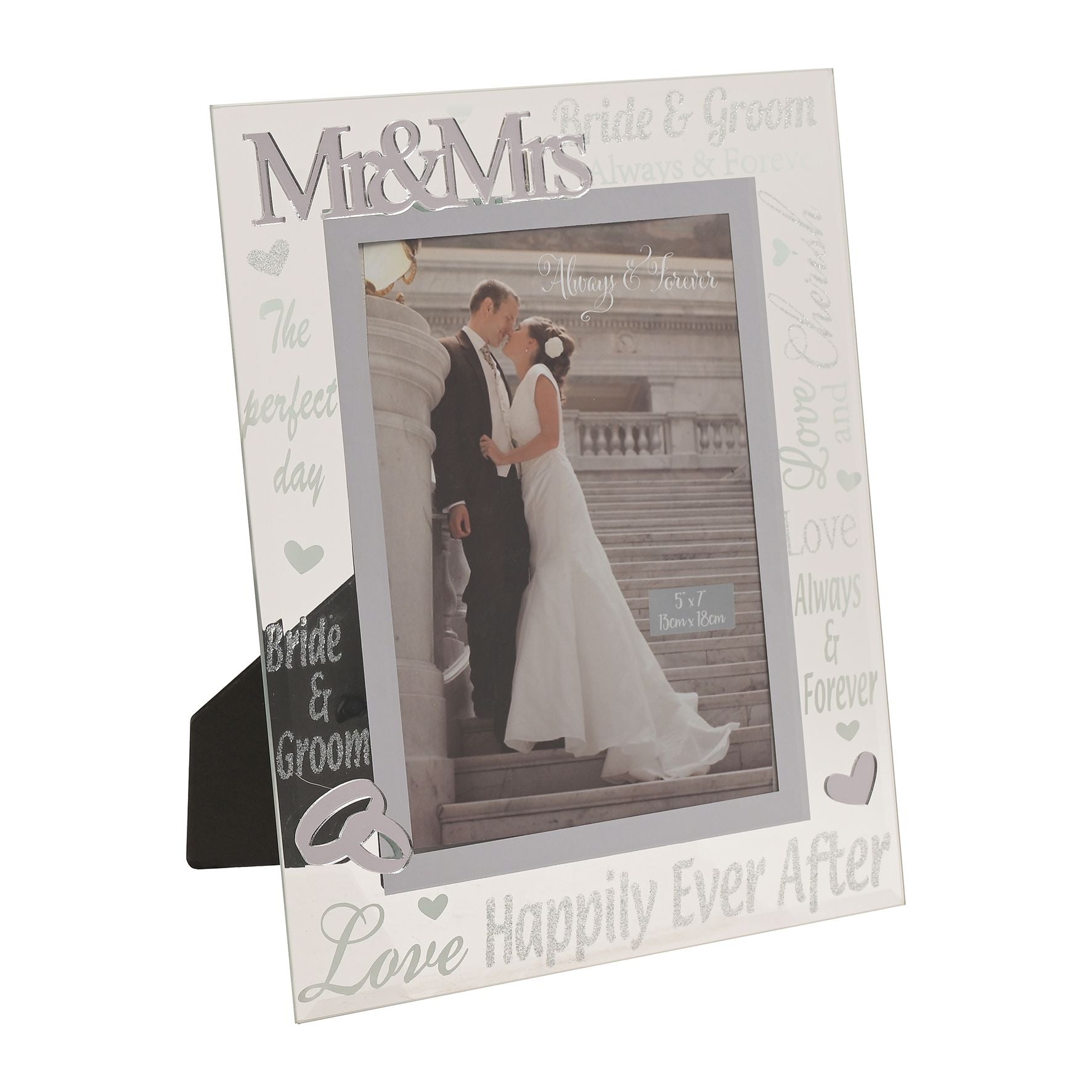 Mirror 3D Words Wedding Frame 5" x 7"