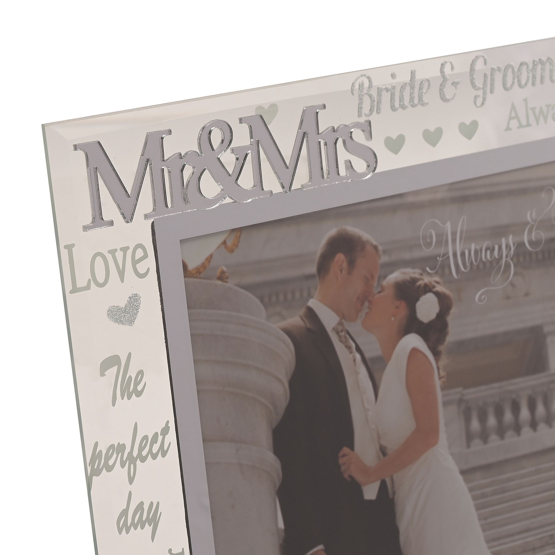 Mirror 3D Words Wedding Frame 8" x 10"