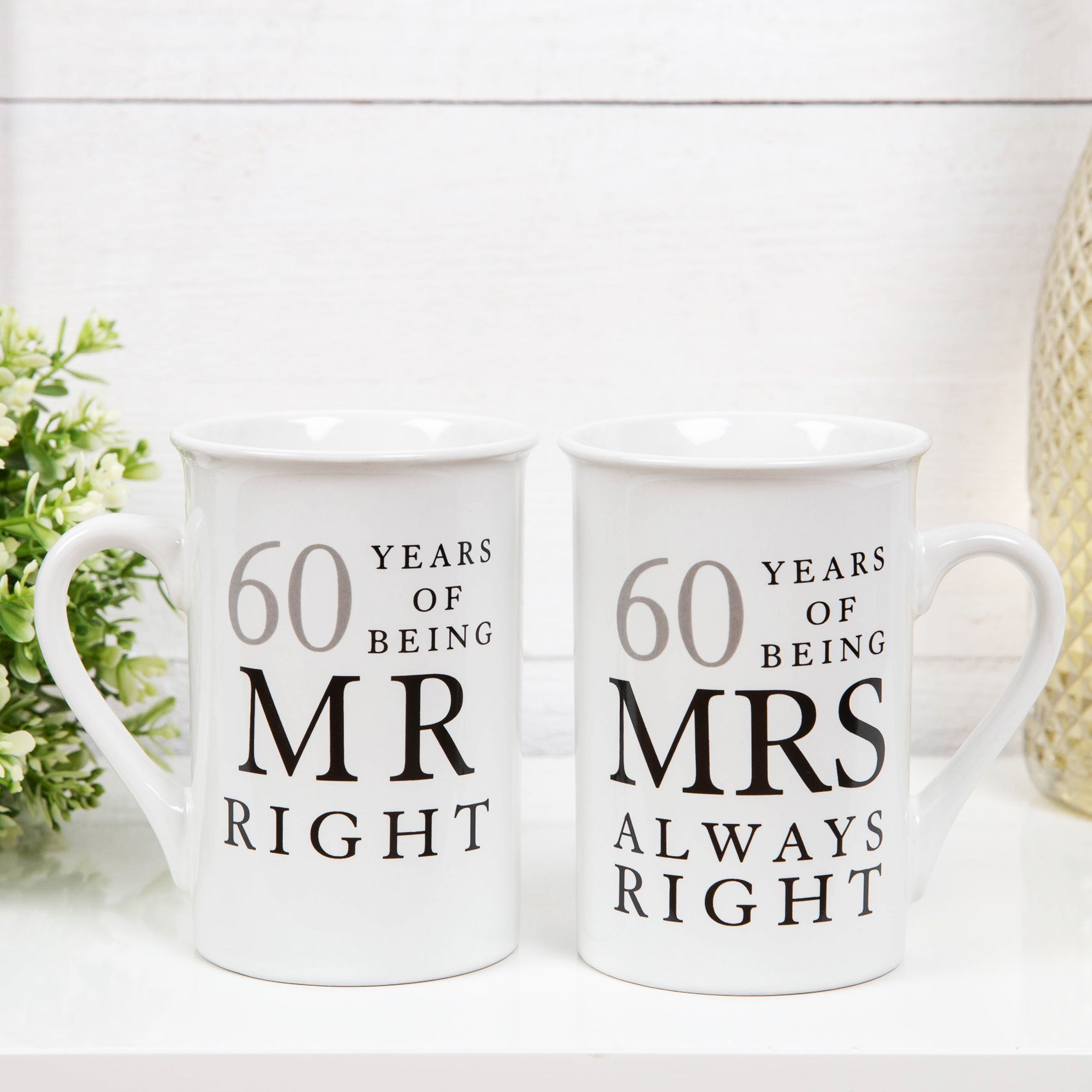 Amore Gift Set - 60 Years Of Mr Right/Mrs Always Right