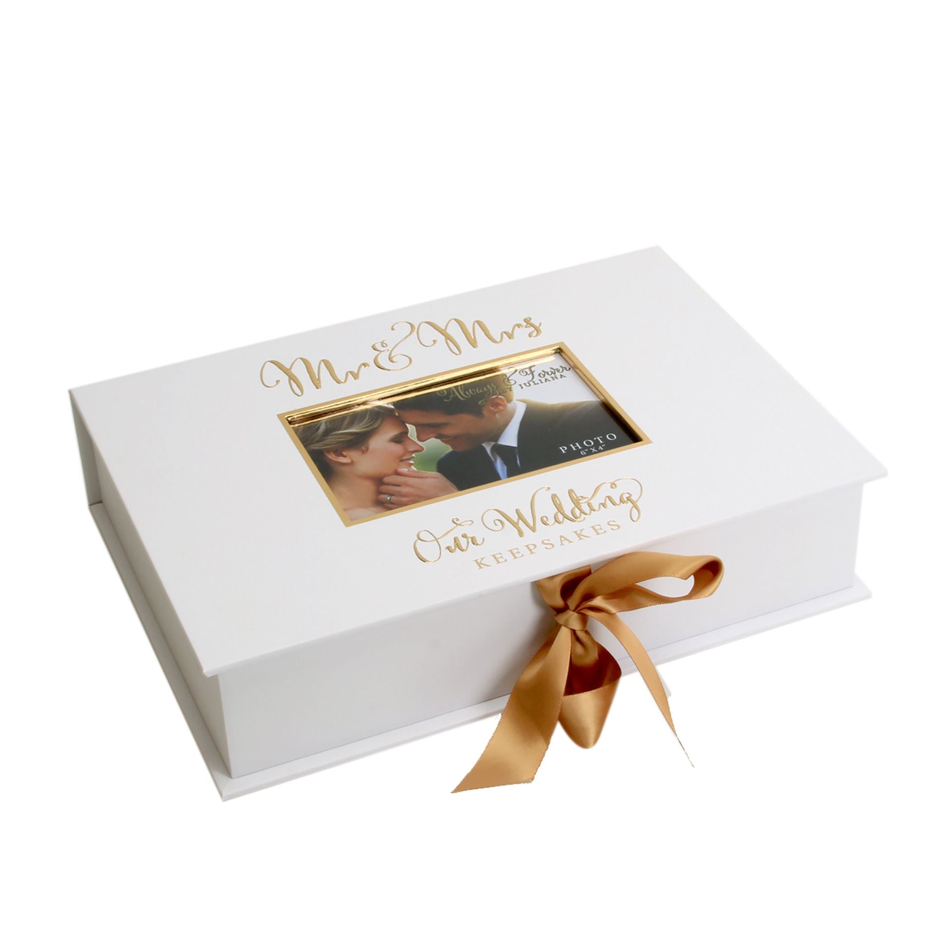 'Always & Forever' Gold Foil A4 Keepsake Box Mr & Mrs *(6/9)