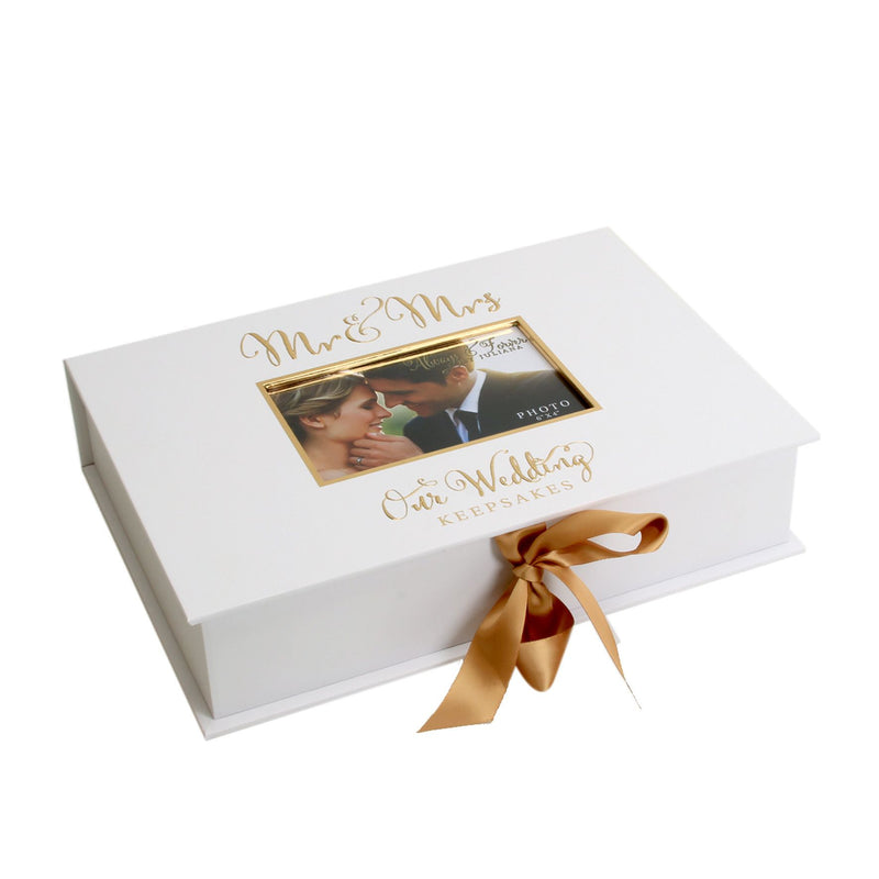 'Always & Forever' Gold Foil A4 Keepsake Box Mr & Mrs *(6/9)