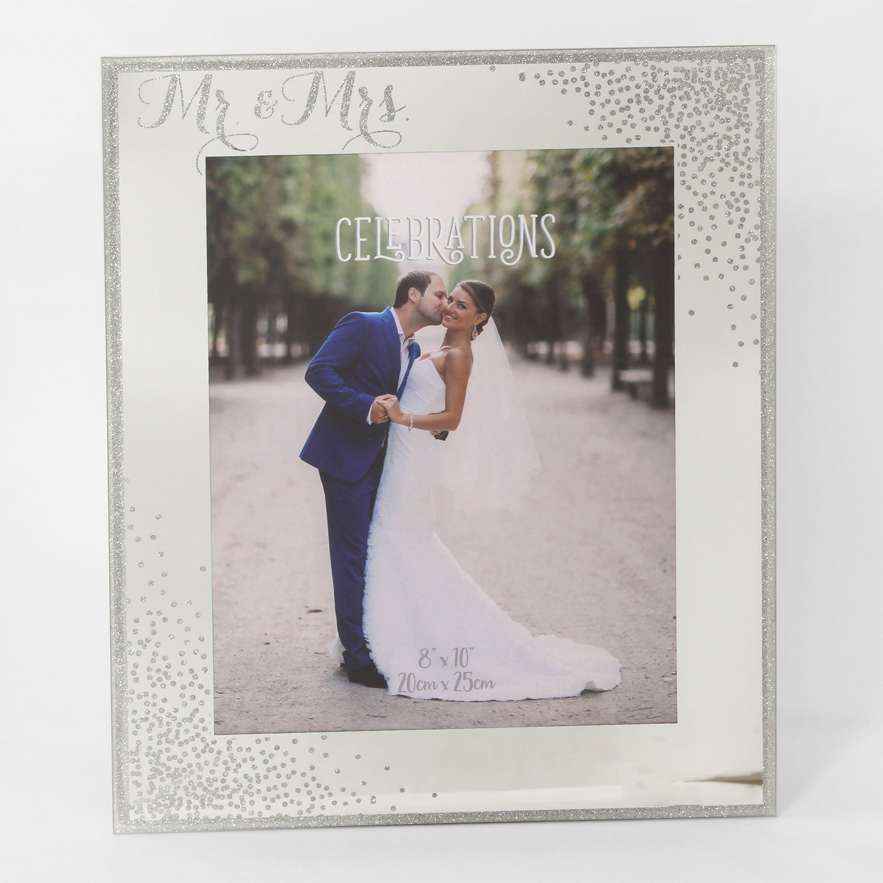 Celebrations Mr & Mrs Sparkle Photo Frame 8" x 10"