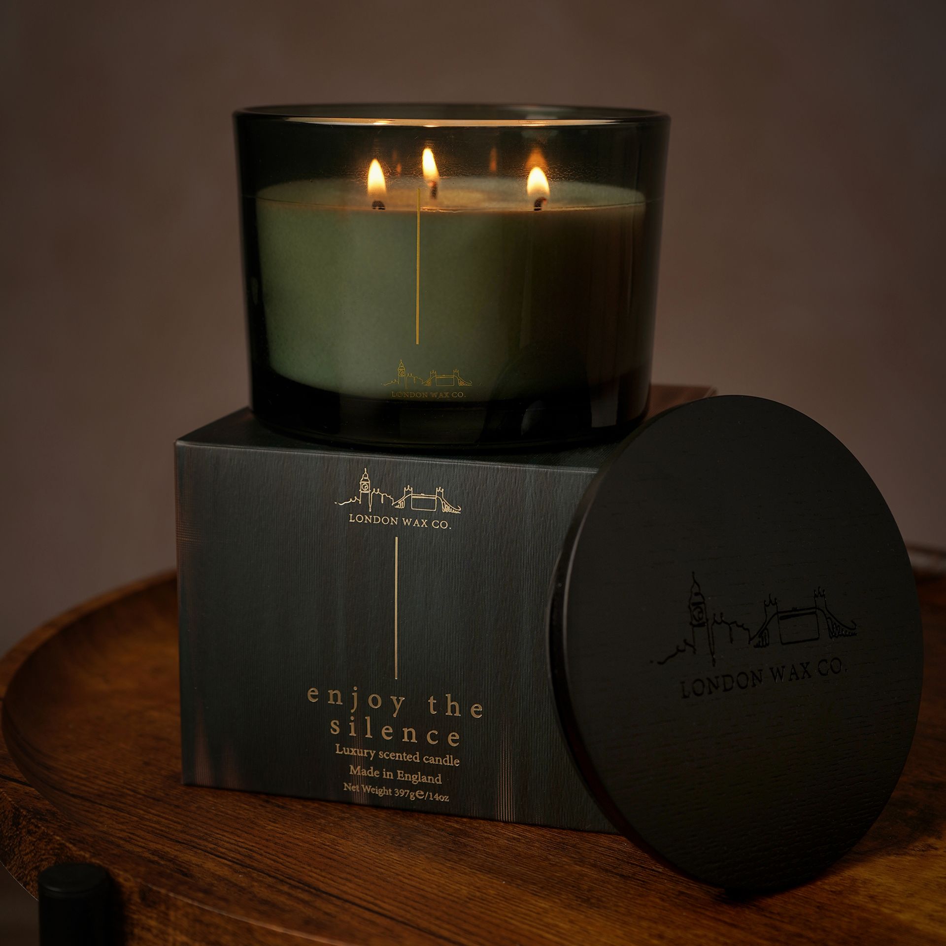 The London Wax Company Enjoy The Silence 3 Wick Candle 397g