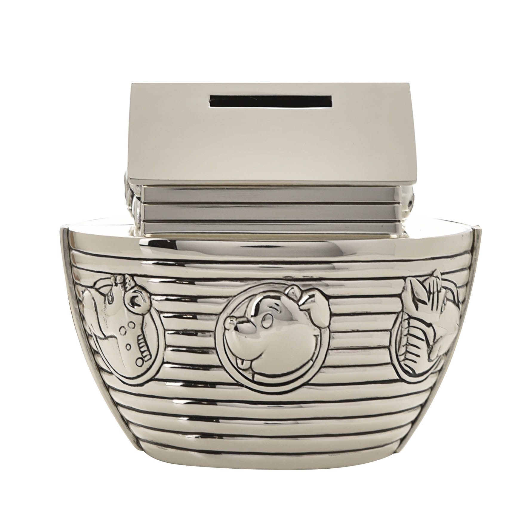Bambino Silver Plated  Noah's Ark Money Box