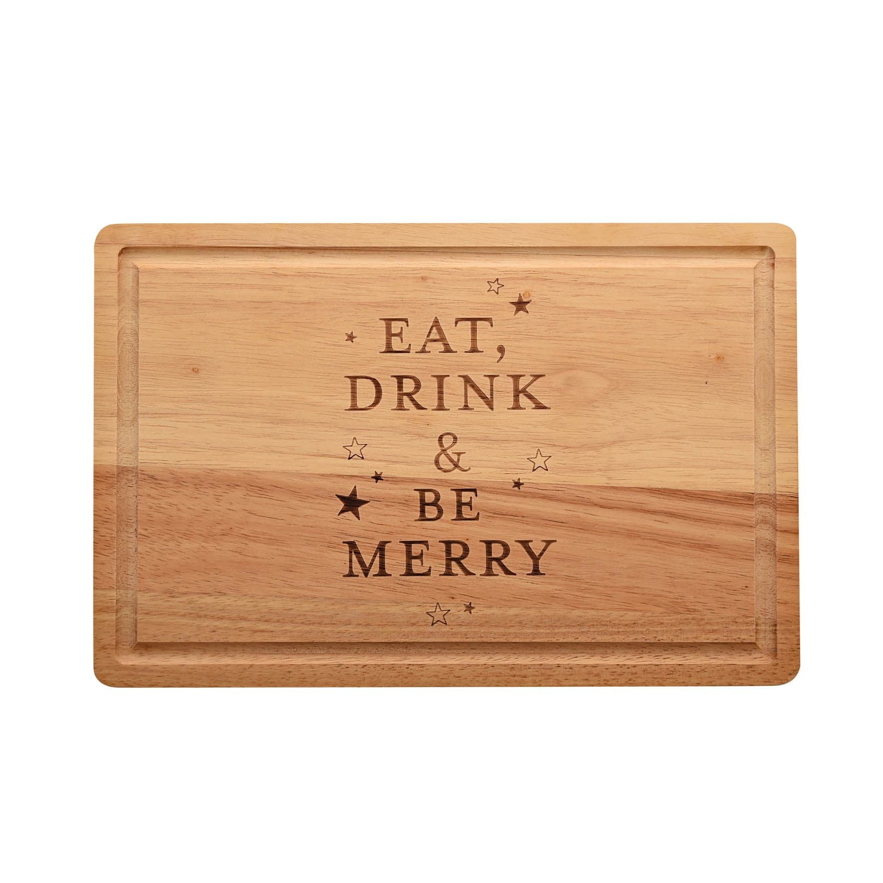 Large 'Eat, Drink & Be Merry' Cheese Board