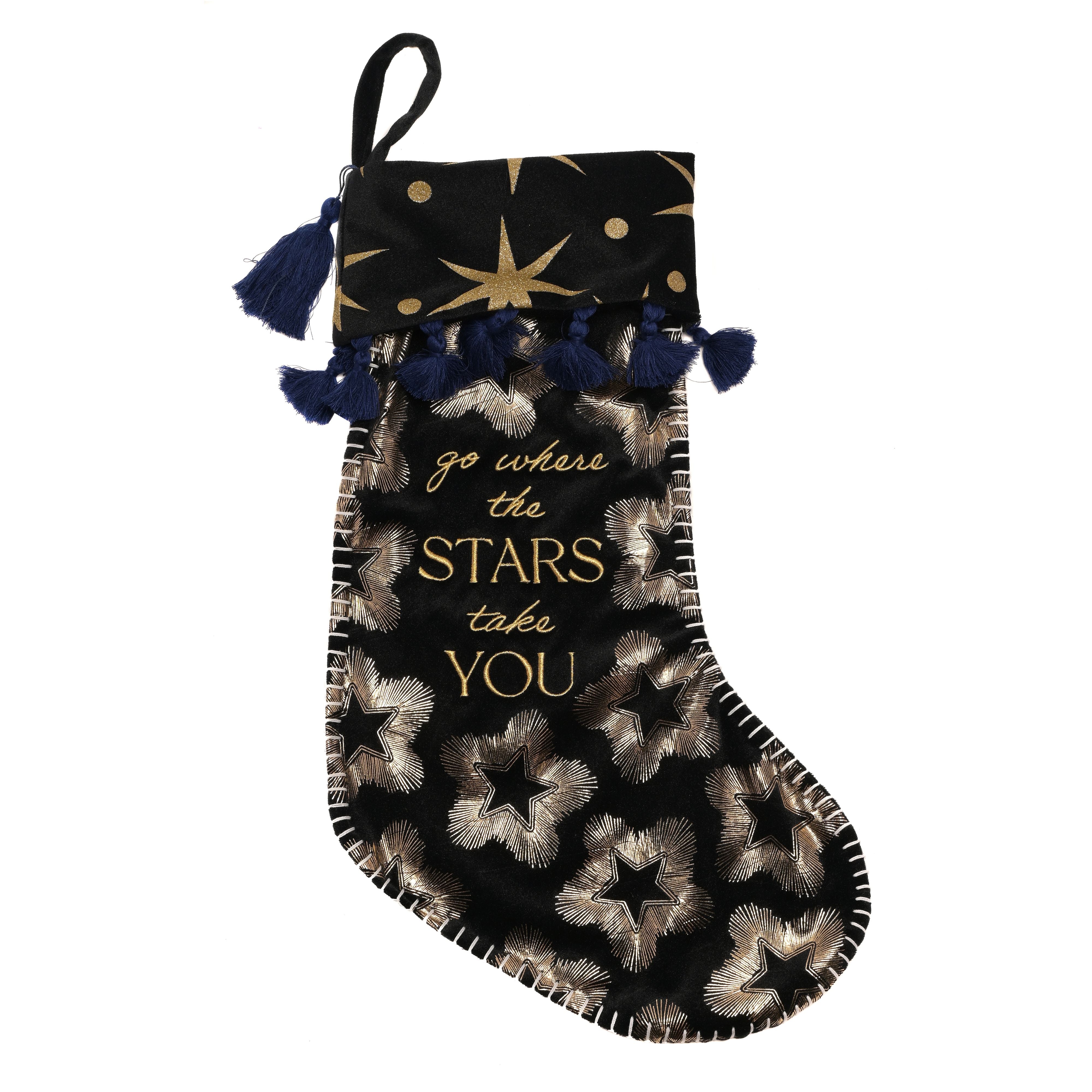 Black Velvet Stocking 'Go Where The Stars Take You'