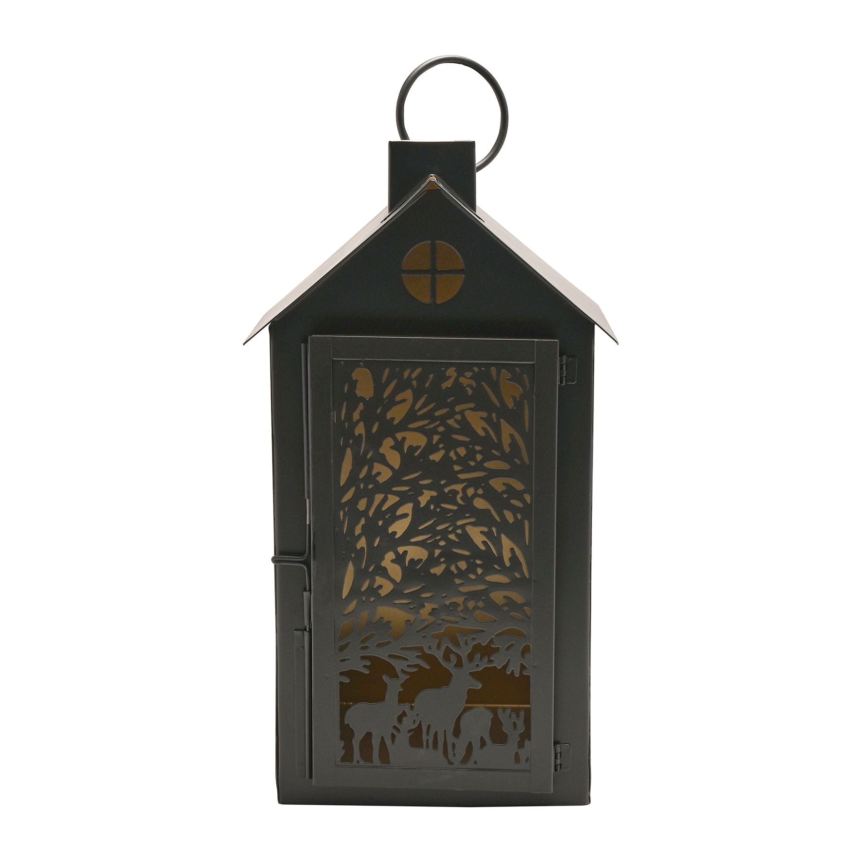 Stag Silhouette House Lantern Medium