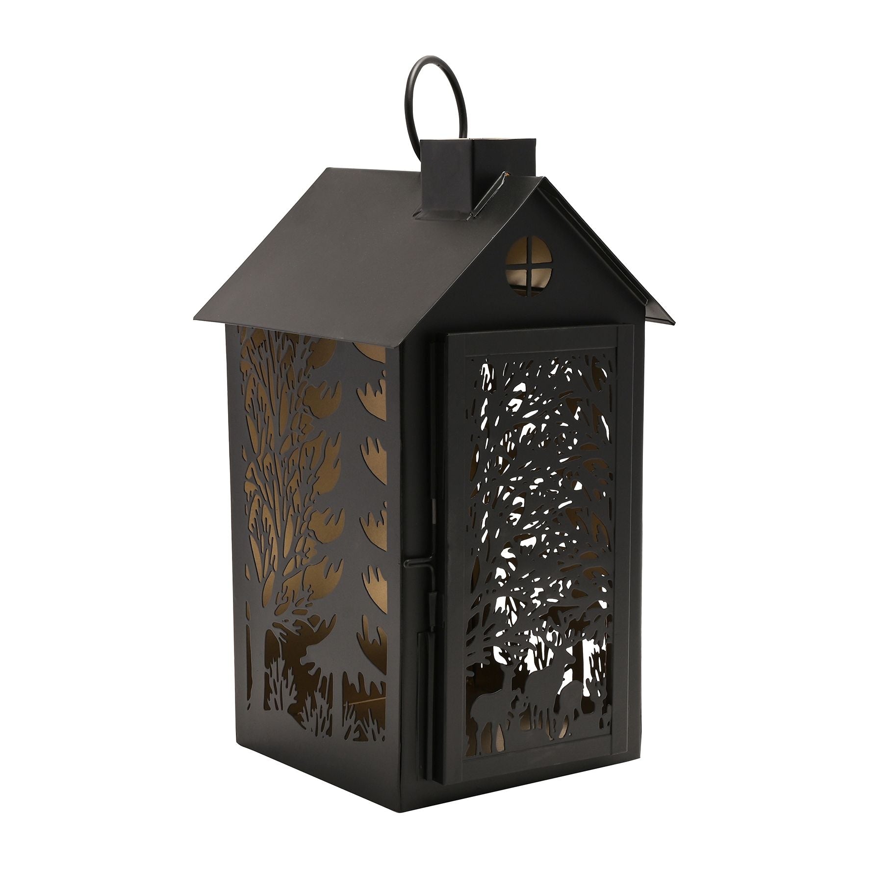 Stag Silhouette House Lantern Medium