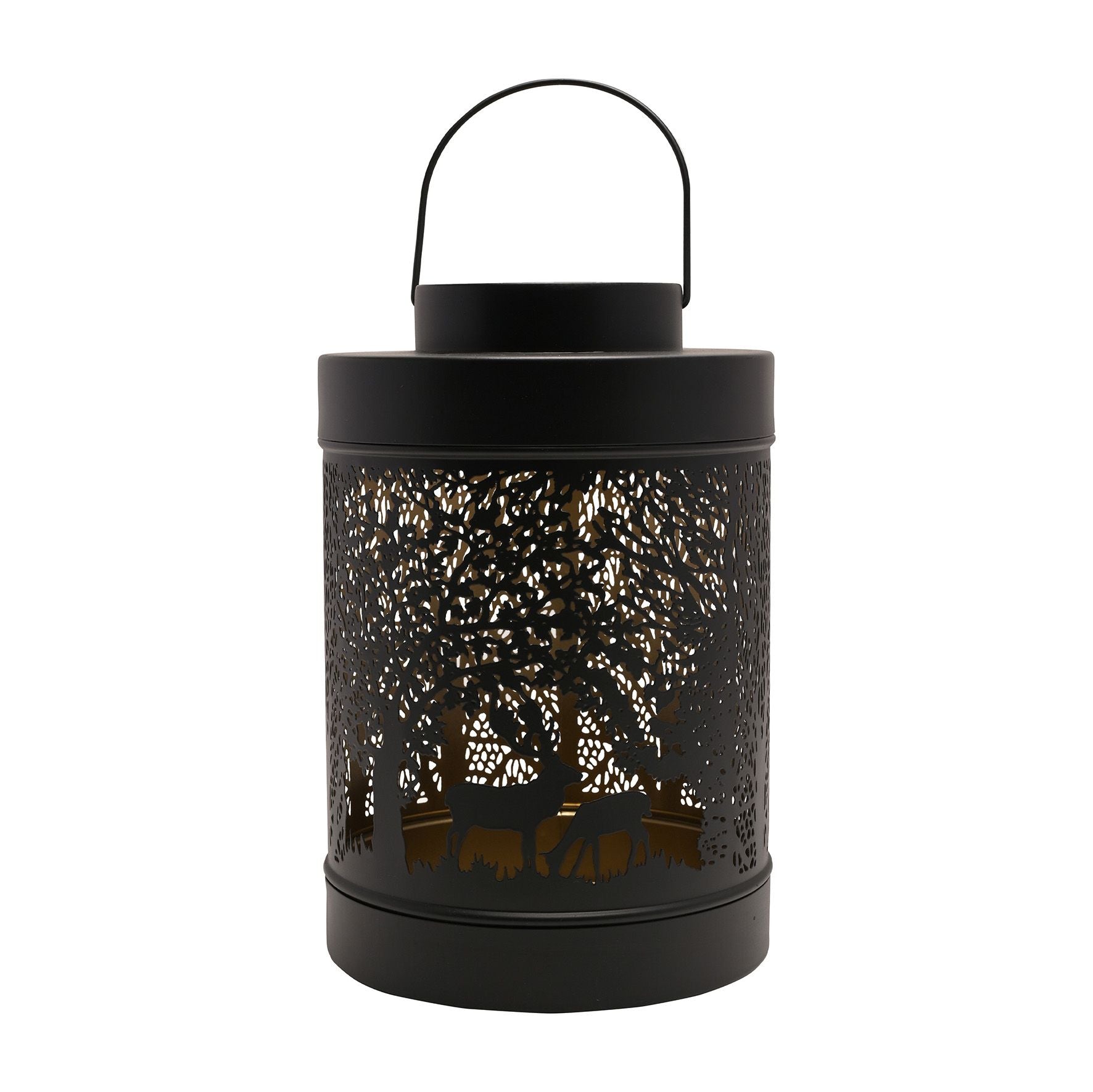 Black Forest Scene Round Lantern Large