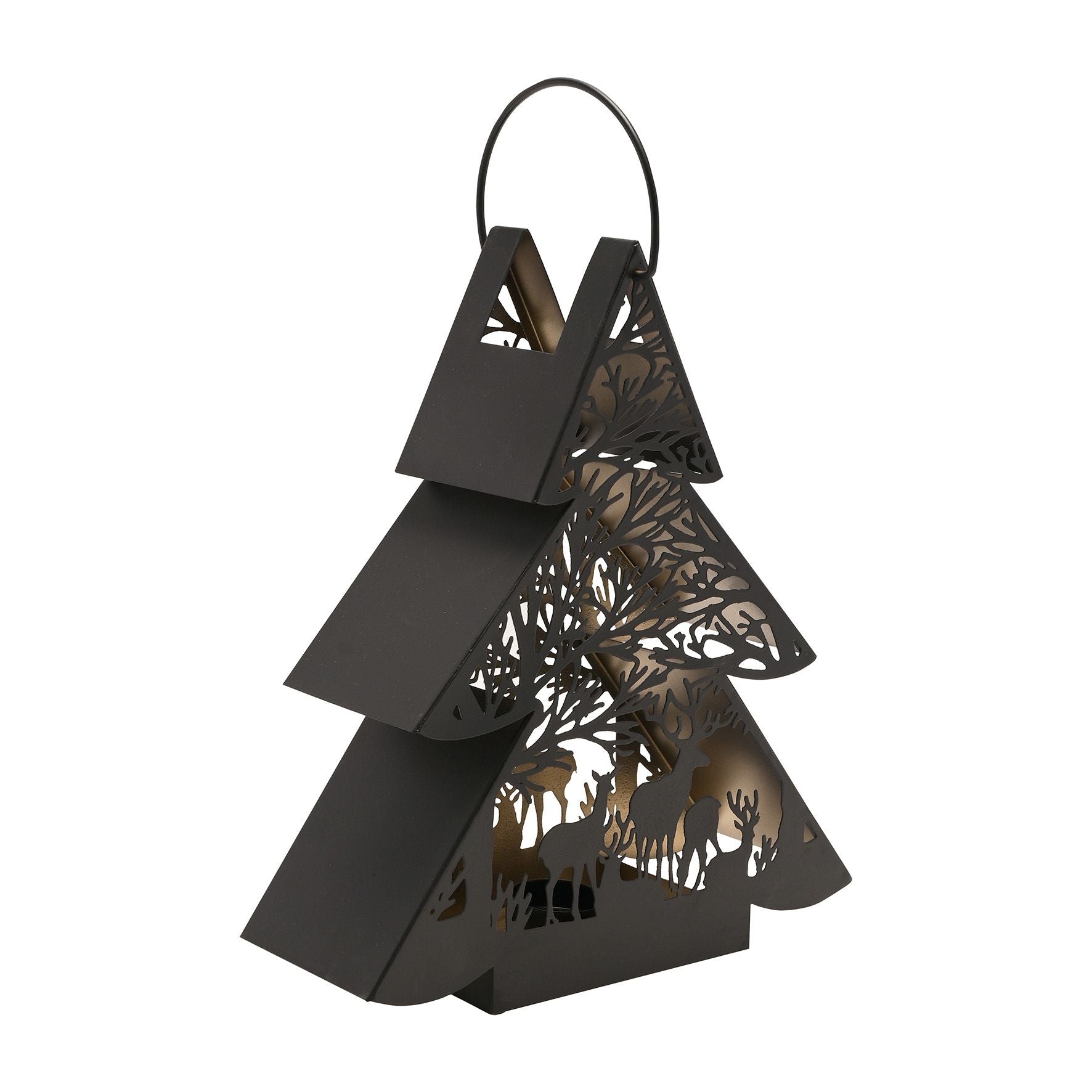 Black Tree Lantern Large