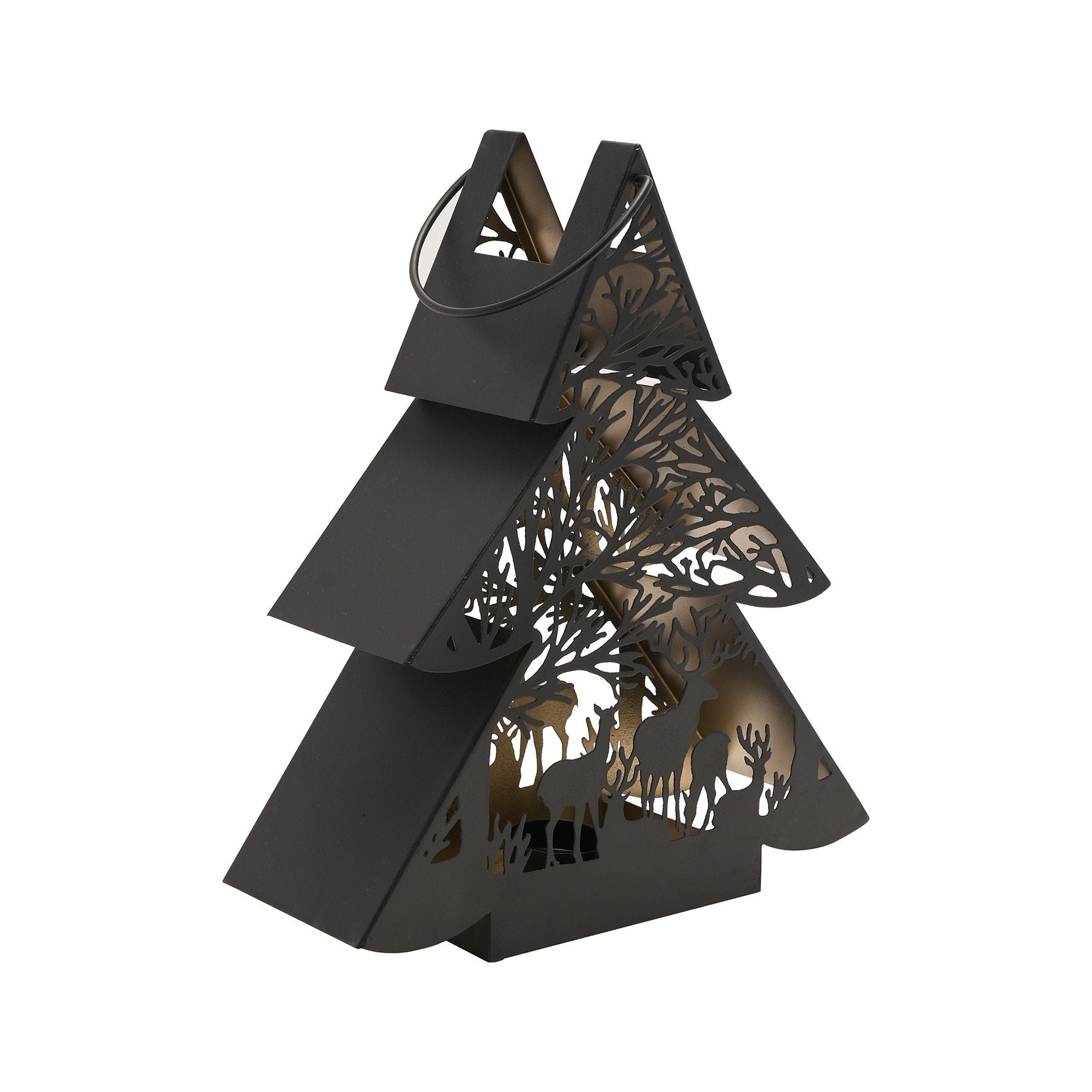 Black Tree Lantern Large