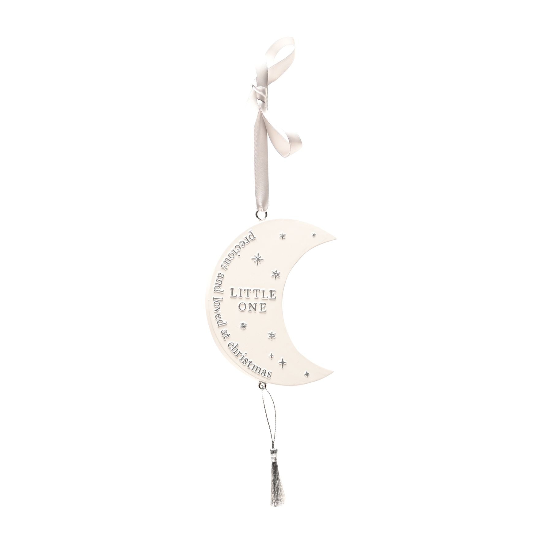 Bambino Christmas Hanging Moon Plaque - Little One