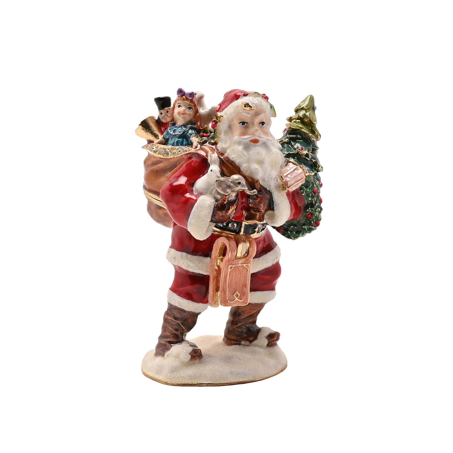 Treasured Trinkets - Father Christmas With Gifts
