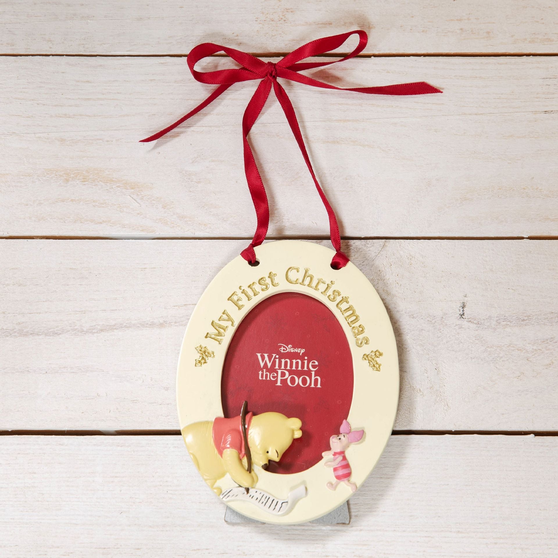 Winnie The Pooh - Baby's First Christmas Hanging Frame