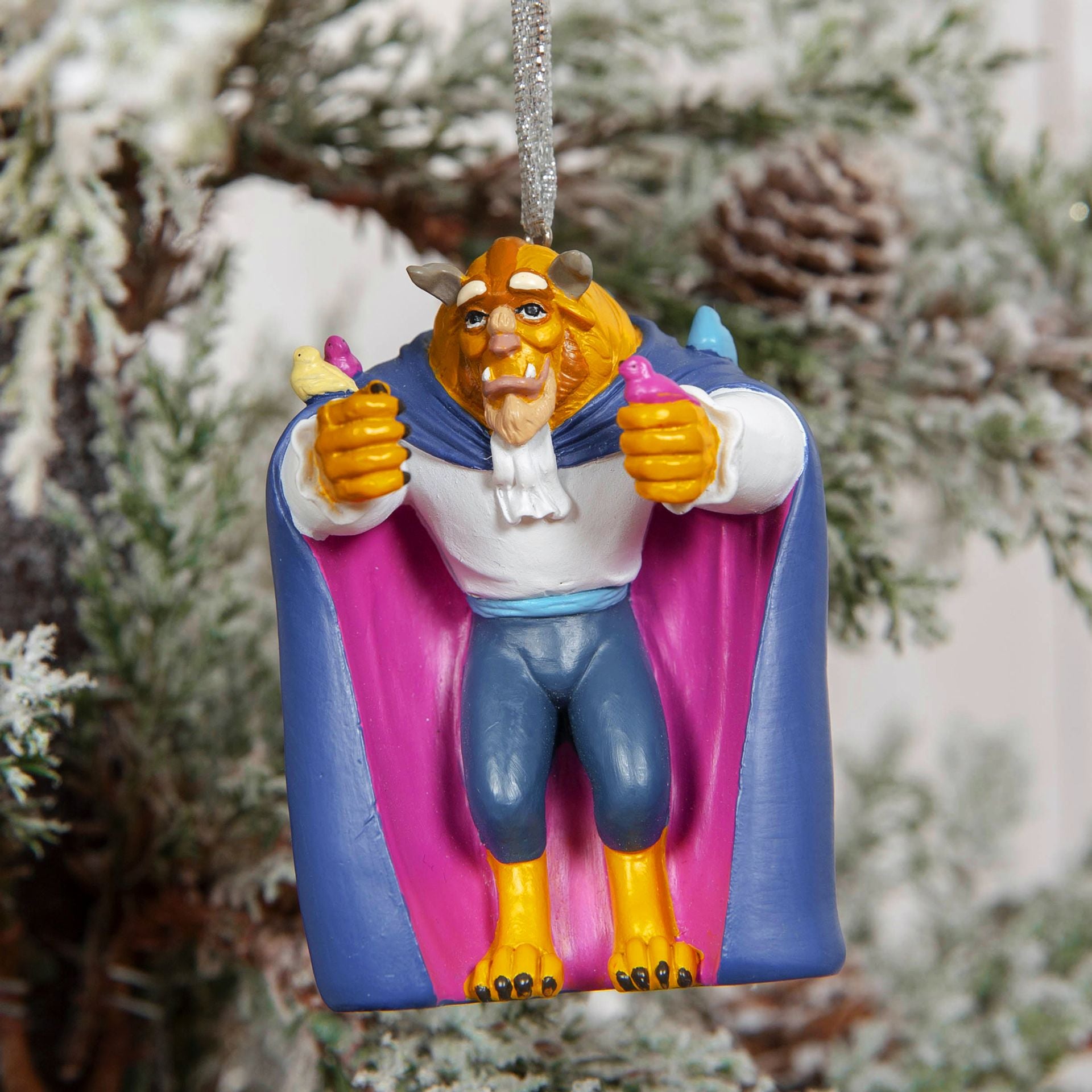 Disney Beauty & The Beast Set of 2 Hanging Decoration