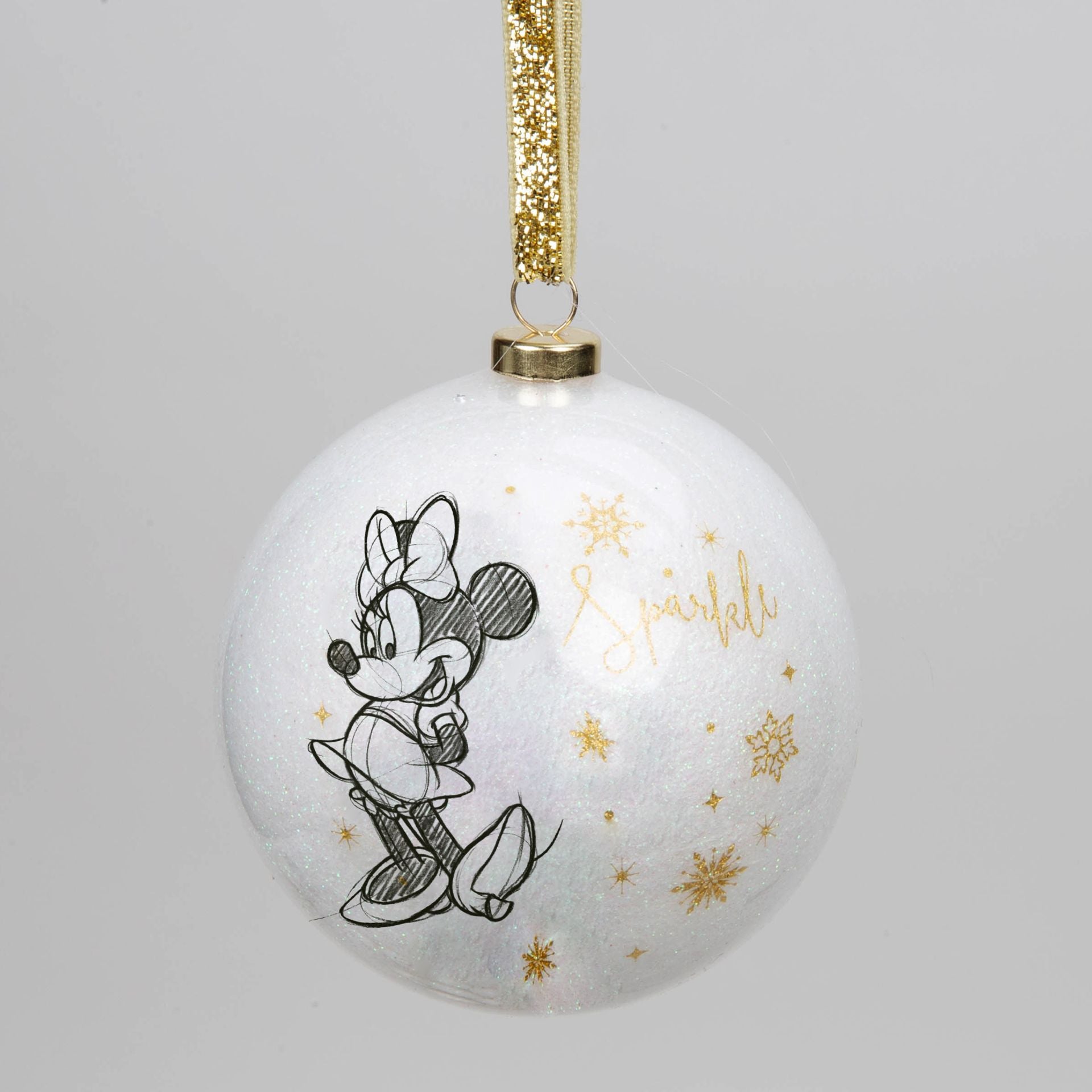 Disney Set of 15 Acrylic Glitter Baubles - Glitter Finish