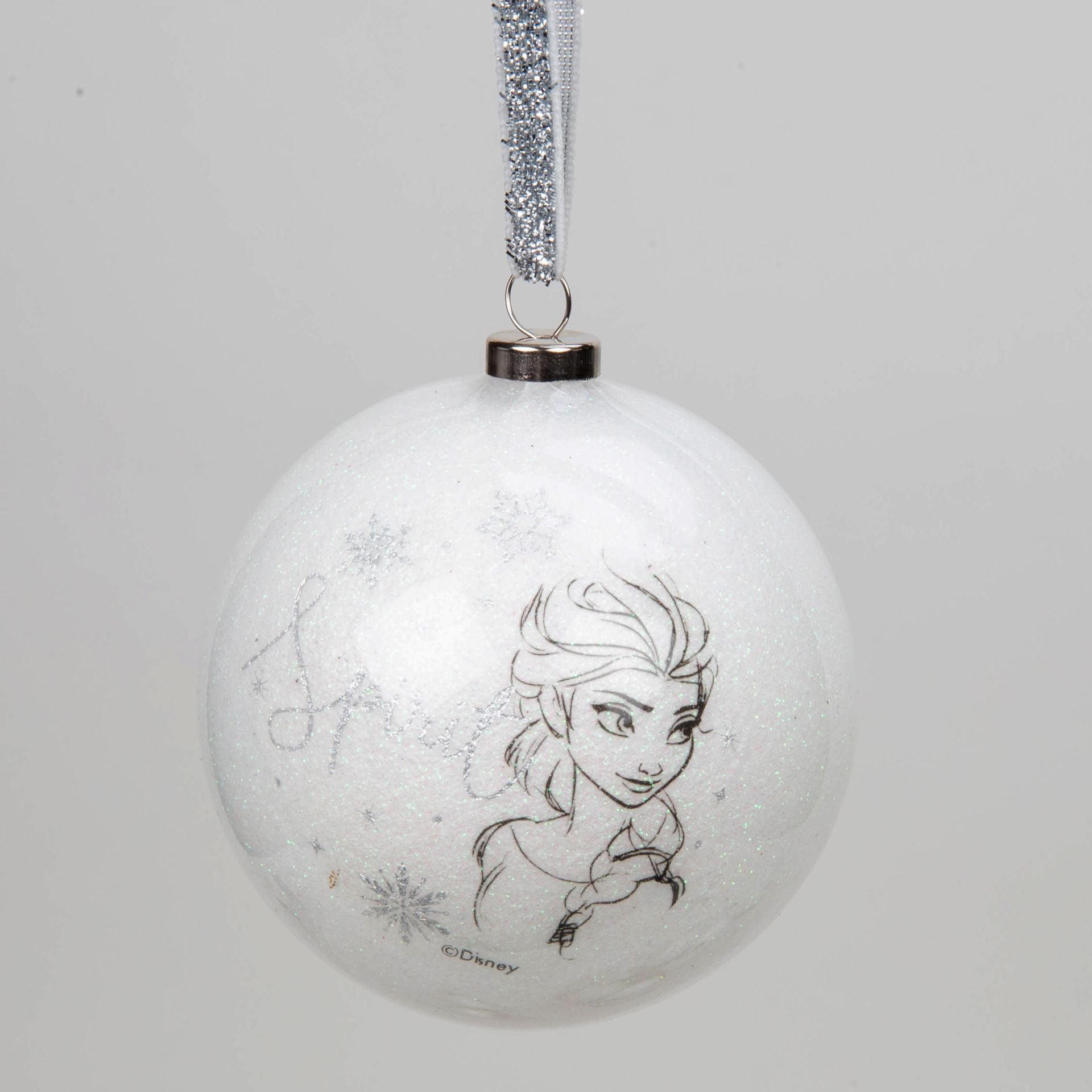 Disney Set of 15 Acrylic Glitter Baubles - Glitter Finish
