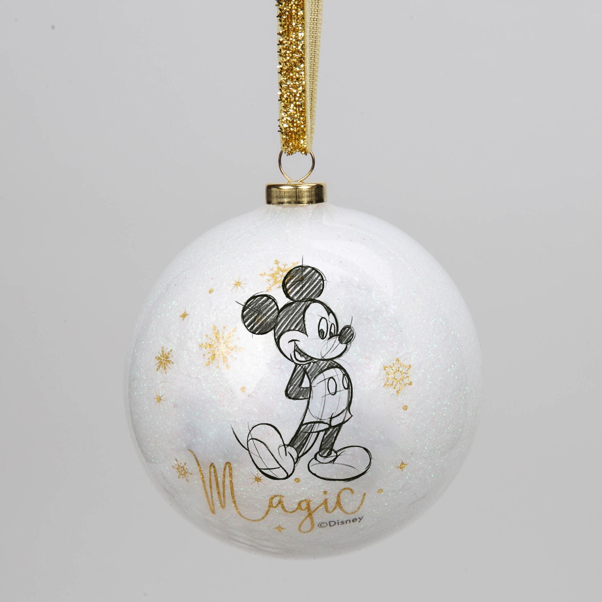 Disney Set of 15 Acrylic Glitter Baubles - Glitter Finish