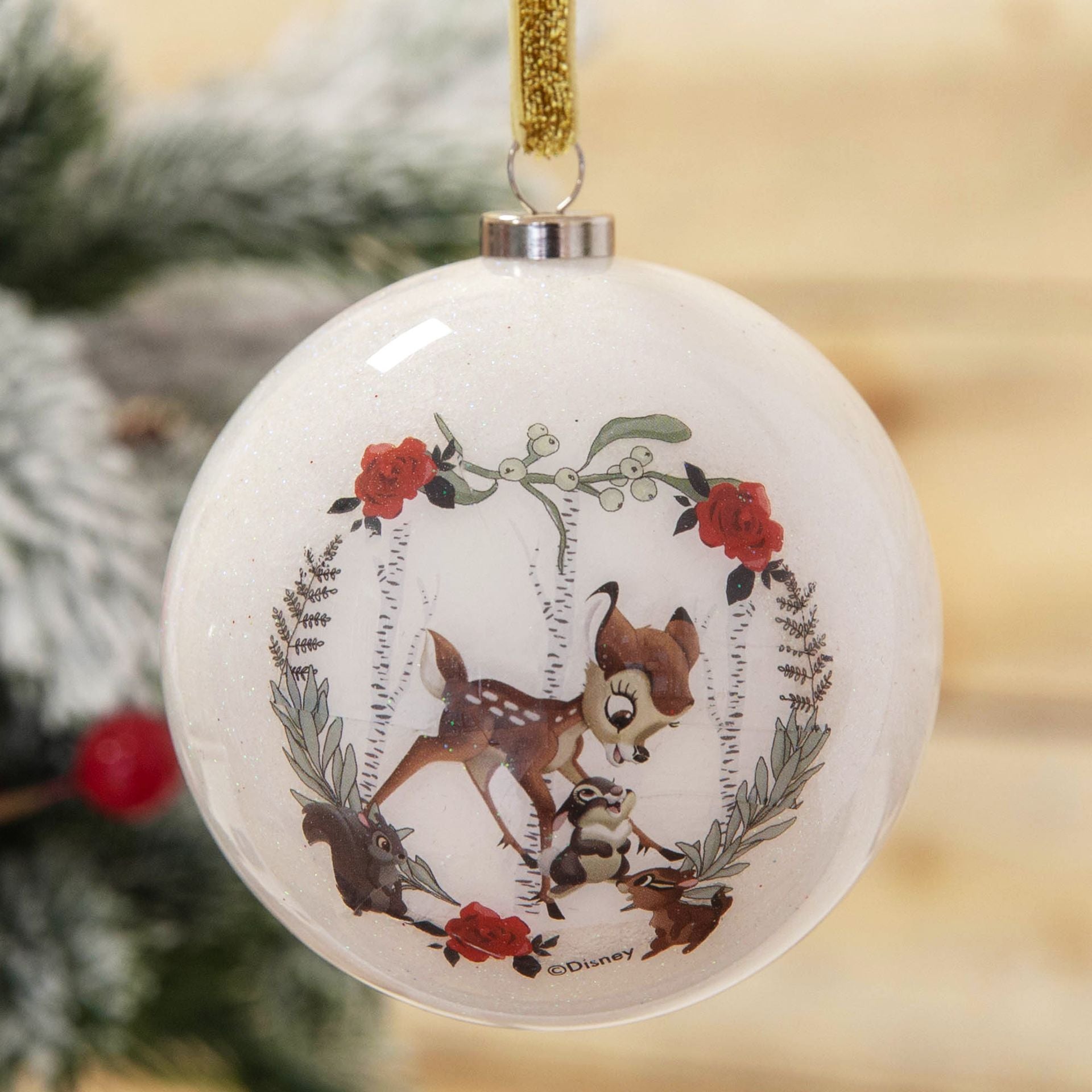 Disney Enchanted Forest Bambi Set of 7 Baubles