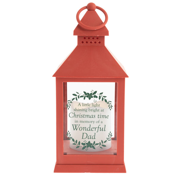 Thoughts of You Christmas Graveside Lantern - Dad