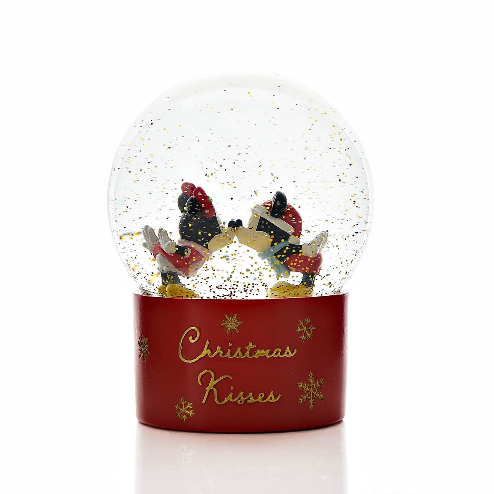 Disney Mickey & Minnie Snowglobe "Christmas Kisses"